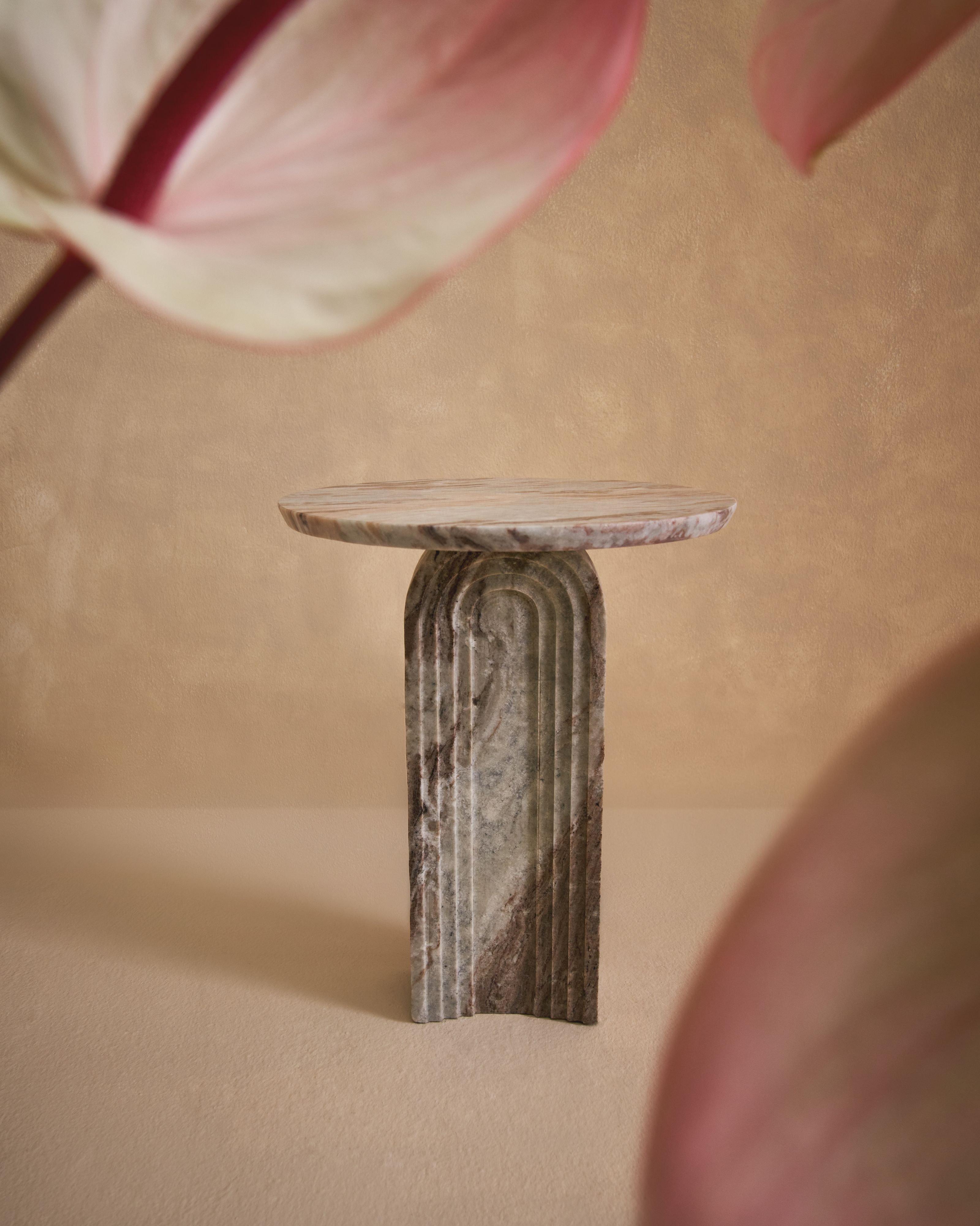 Delhi Side Table -  Taupe