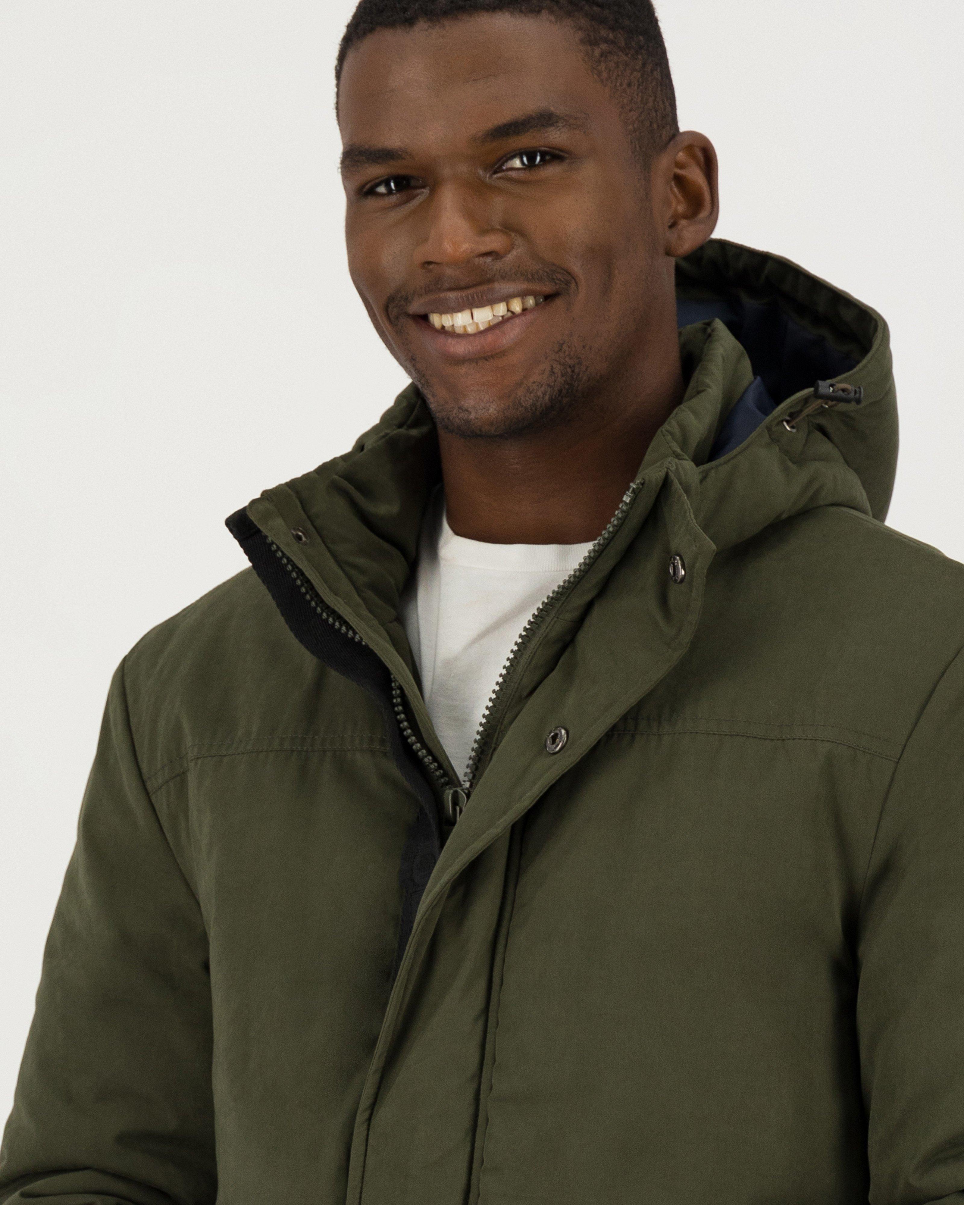 Dark green shop parka mens