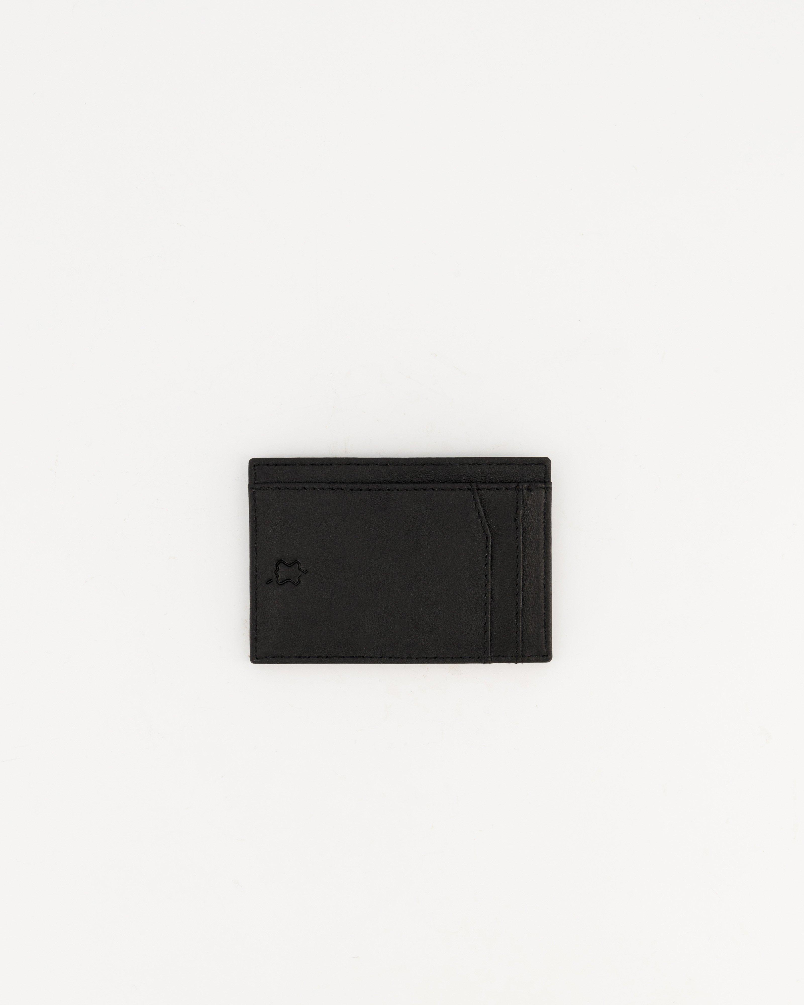 Men's Richard Leather Cardholder -  Black