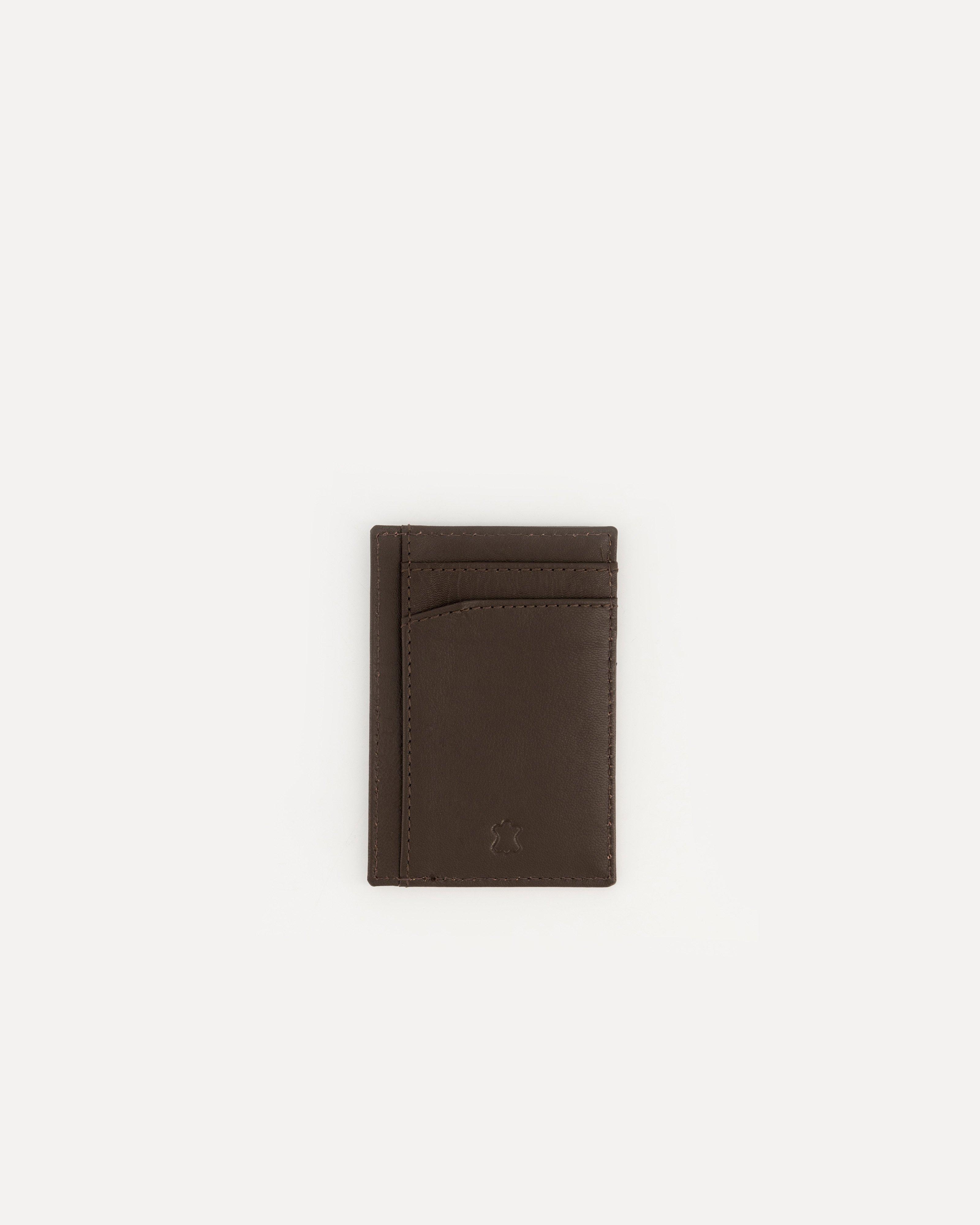 Men's Richard Leather Cardholder -  Brown