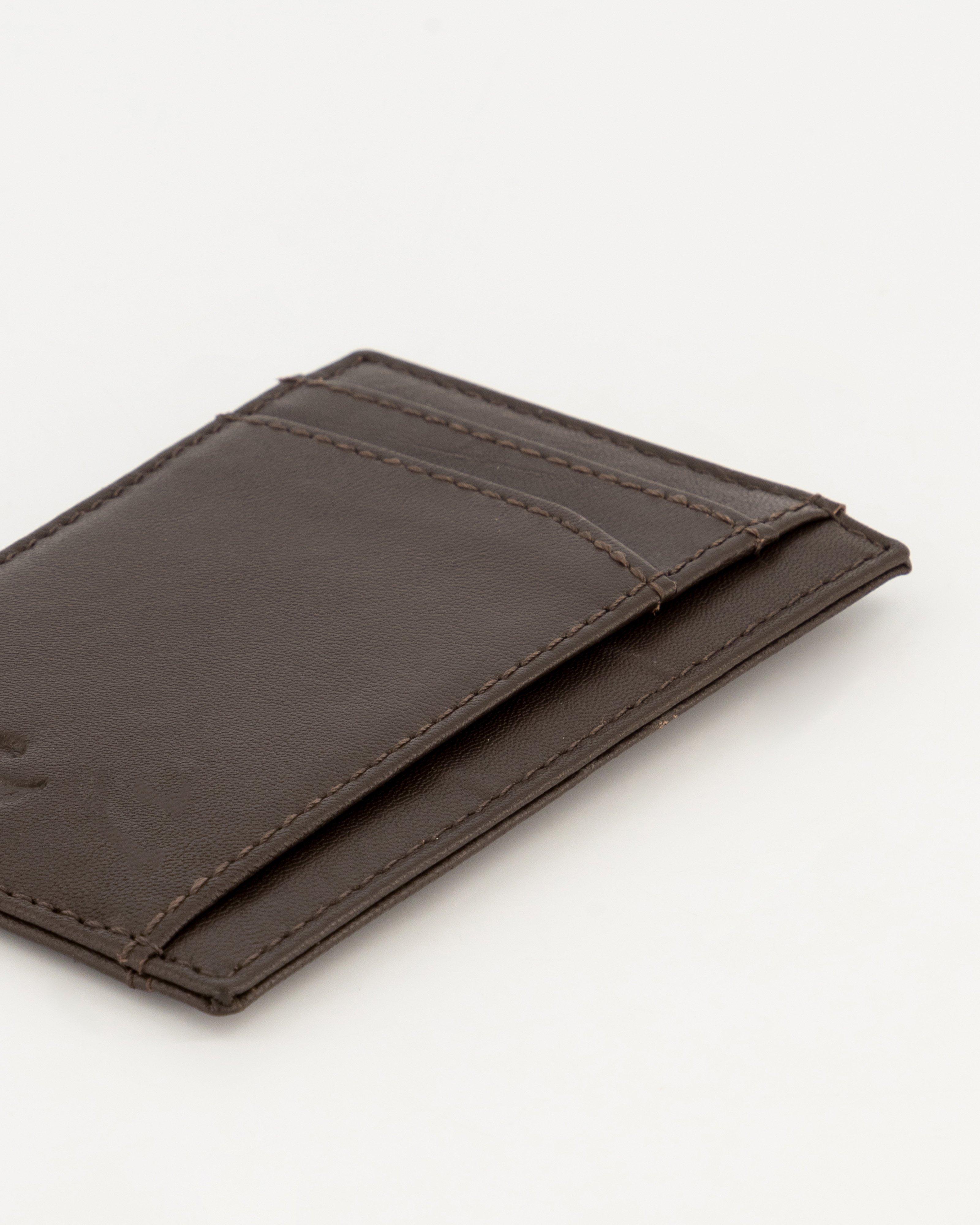 Men's Richard Leather Cardholder -  Brown