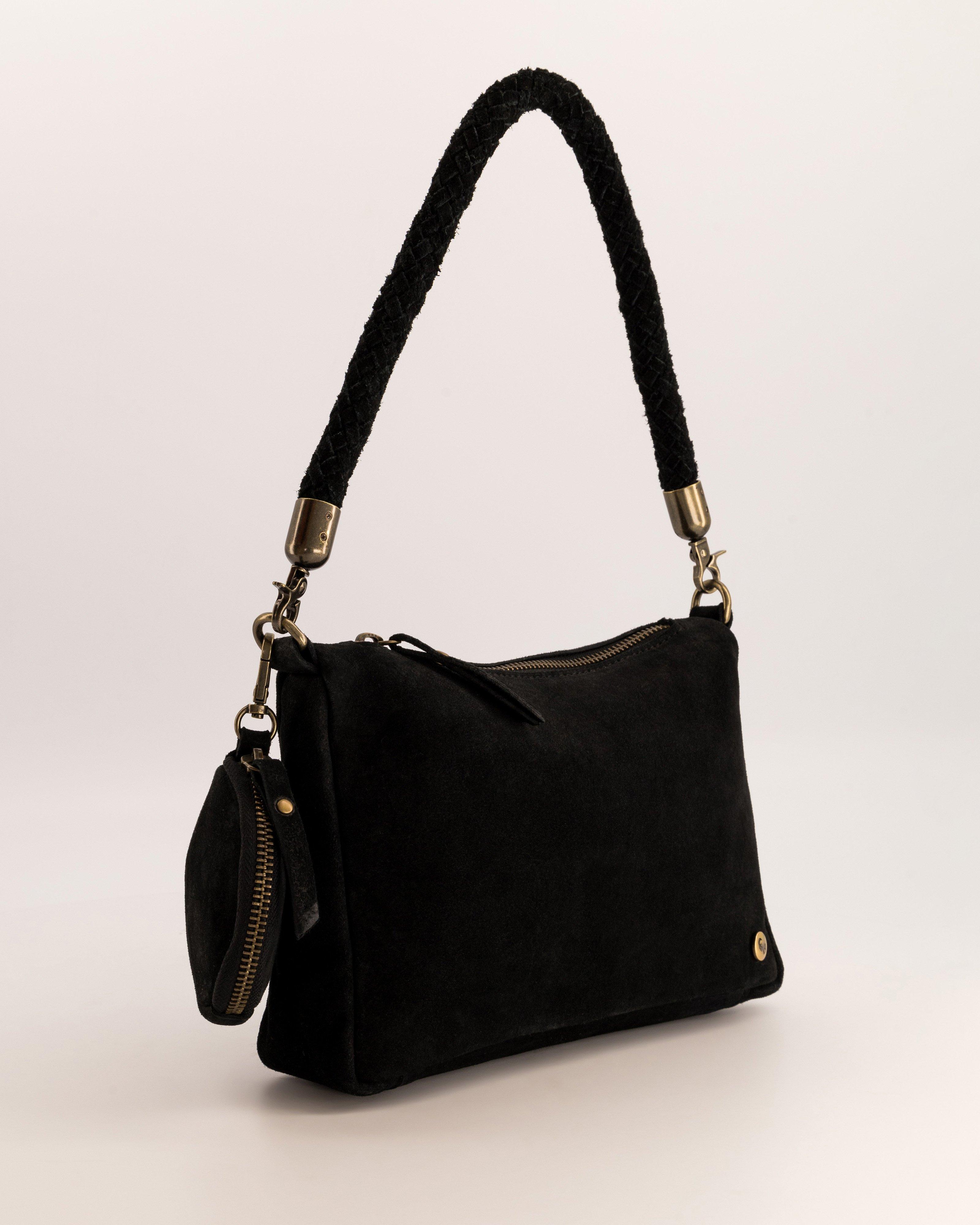 Women's Reece Plaited Handle & Pouch Shoulder Bag Old Khaki