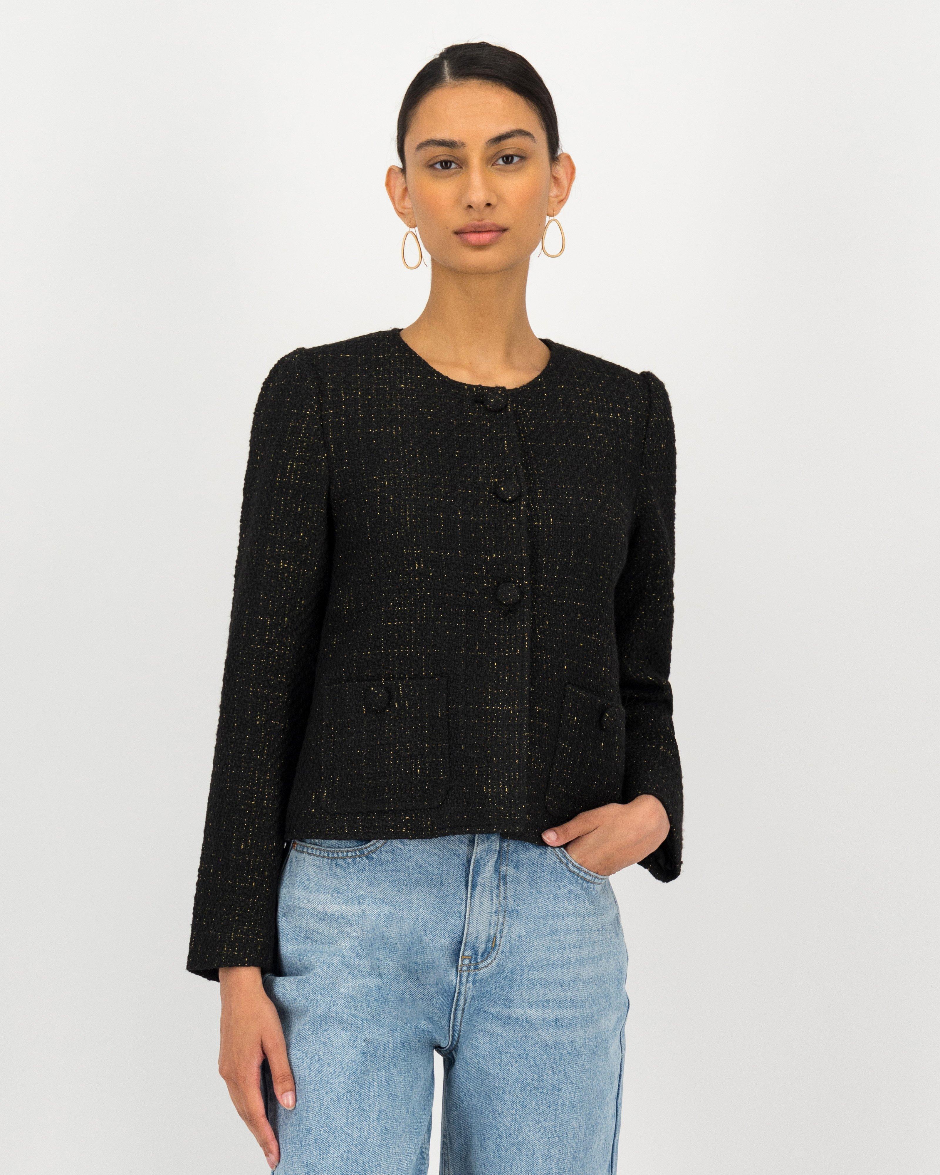 Karla Cropped Boucle Jacket - Poetry Clothing Store