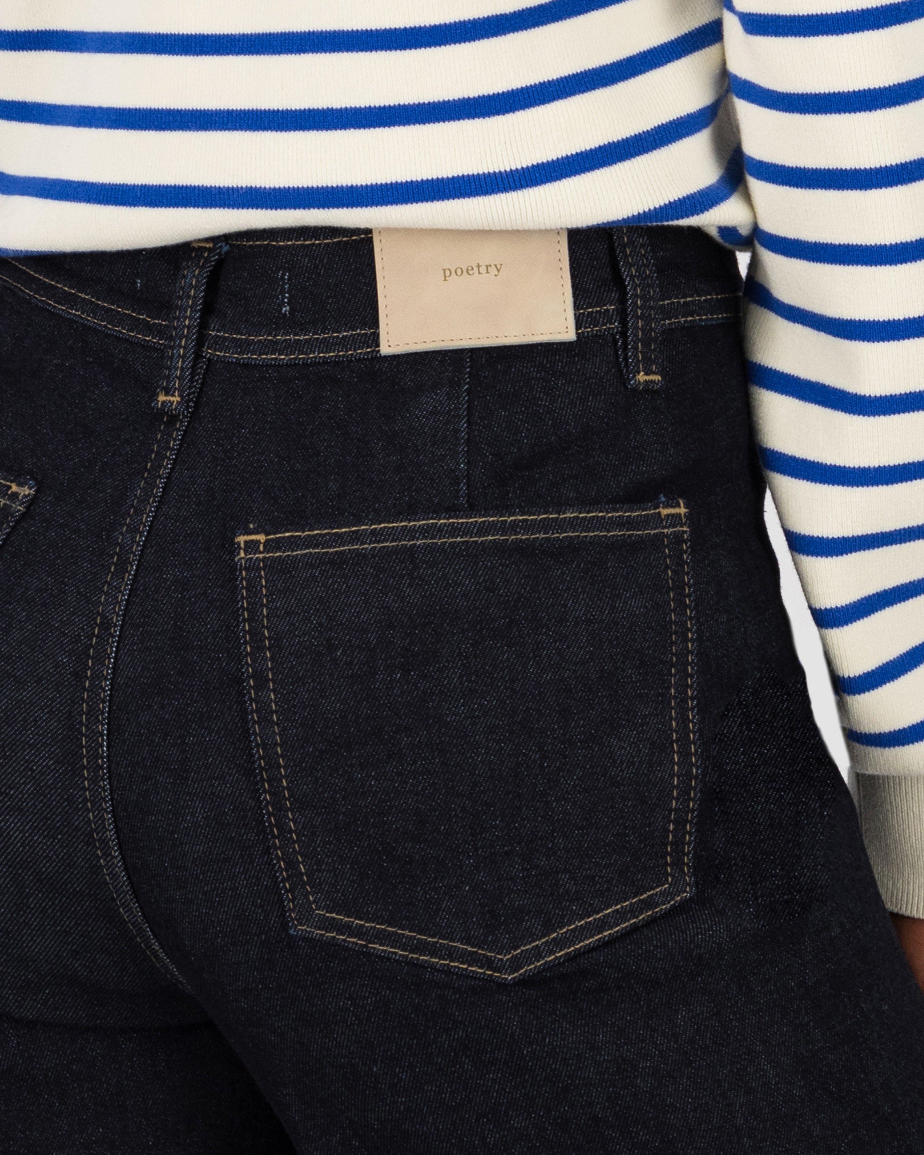 Dani Cropped Wide Leg Denim- Blue