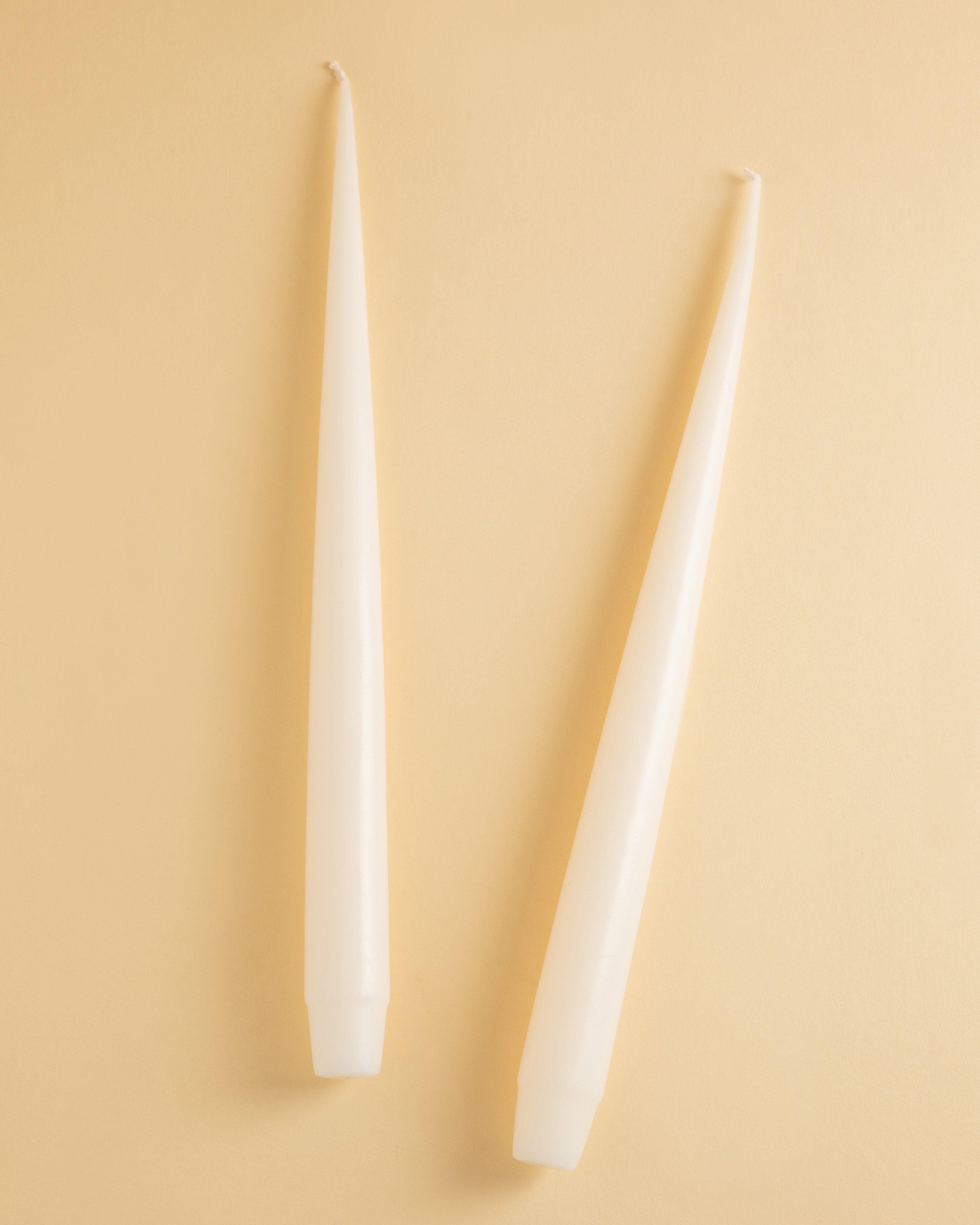 Melle Tapered Candle Sticks -  Milk