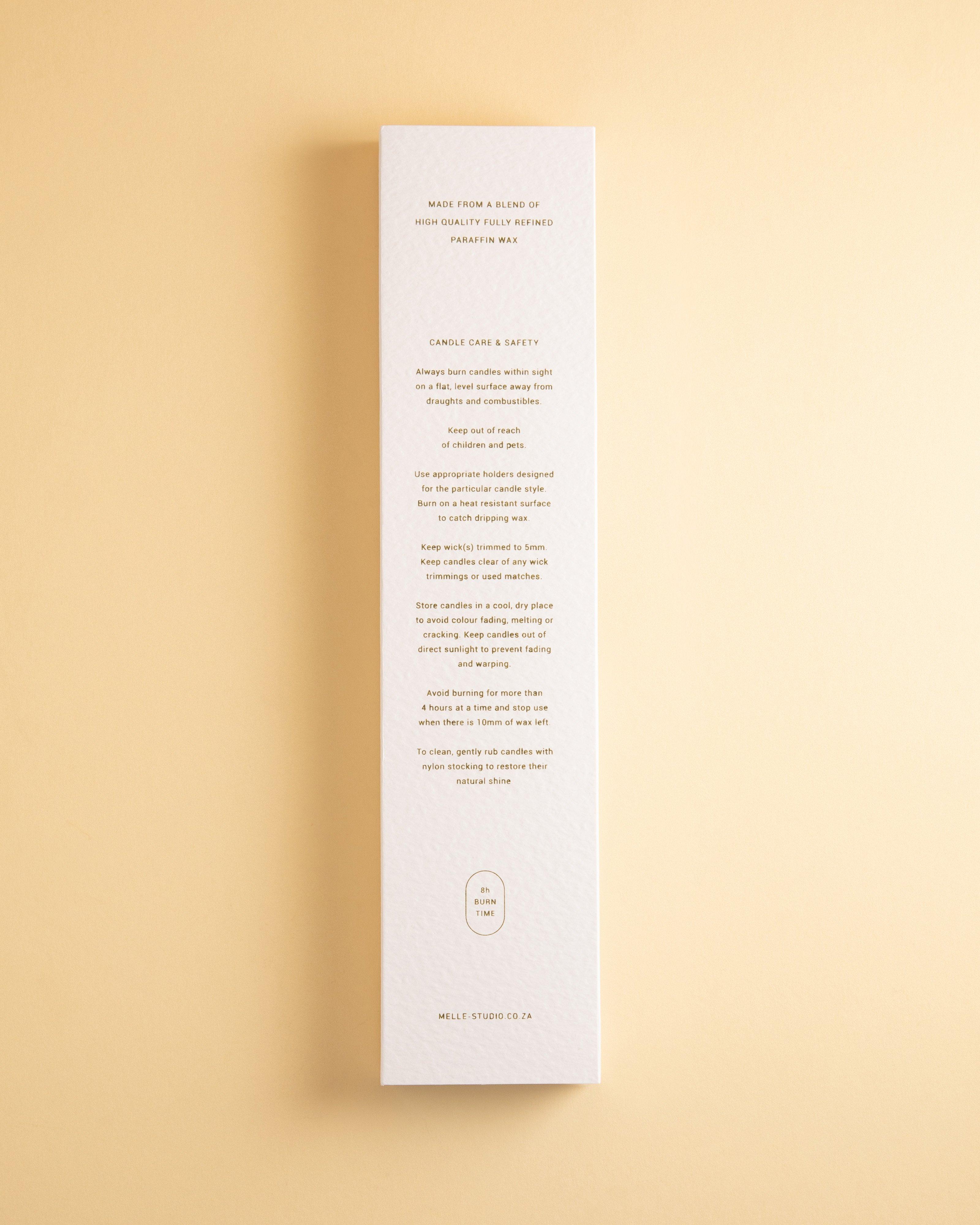 Melle Tapered Candle Sticks -  Milk
