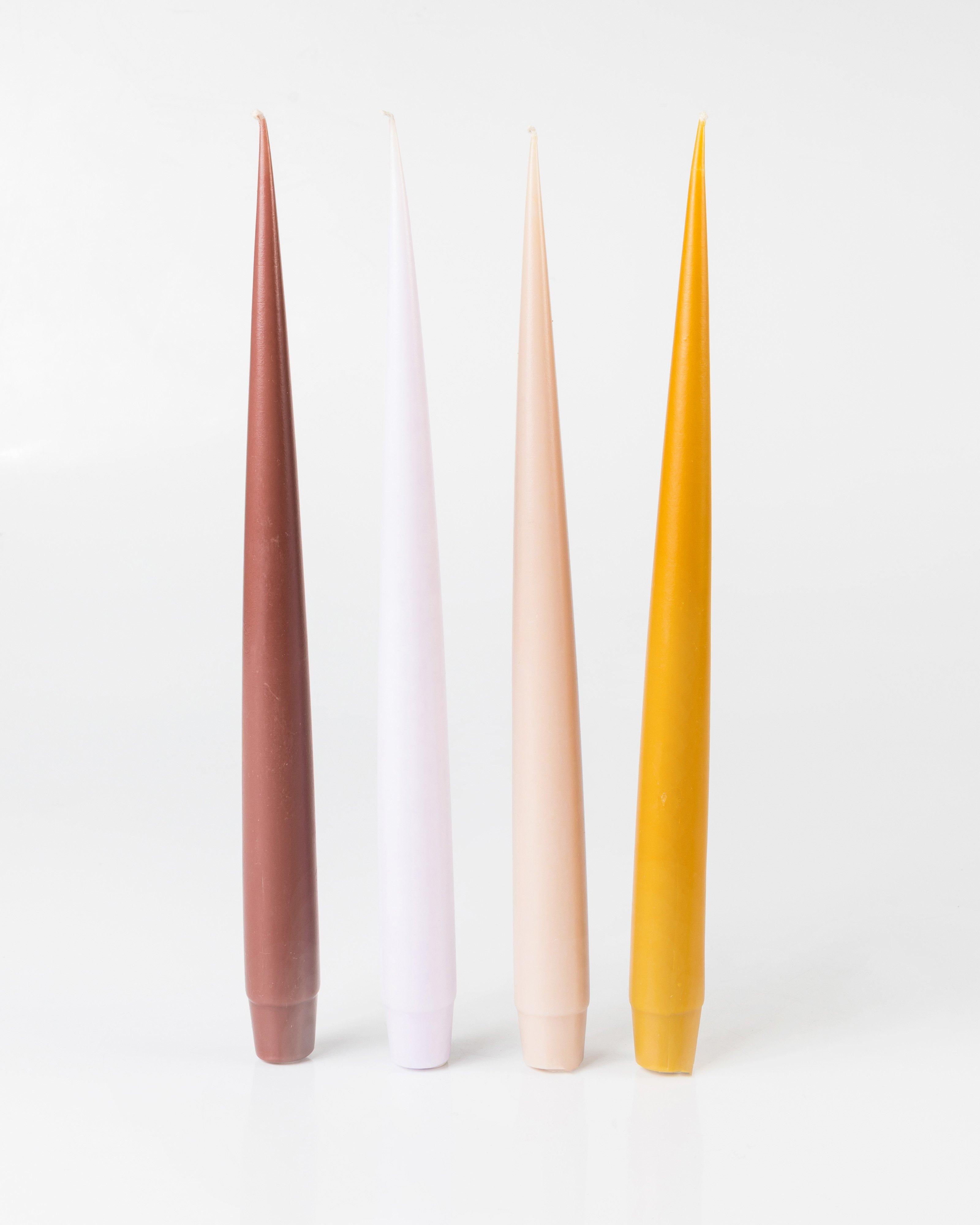 Melle Tapered Candle Sticks -  Ochre