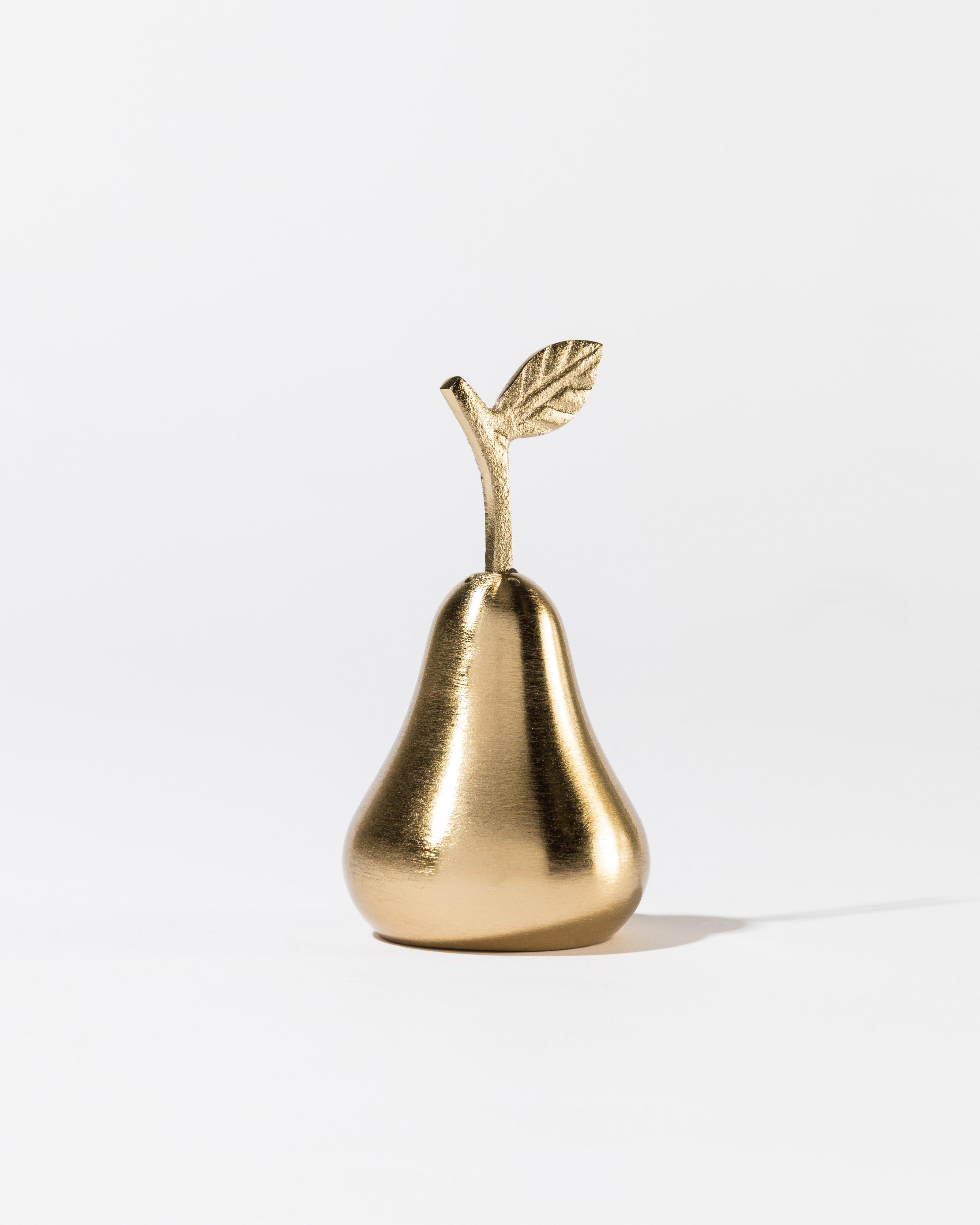Pear Pepper Shaker -  Gold