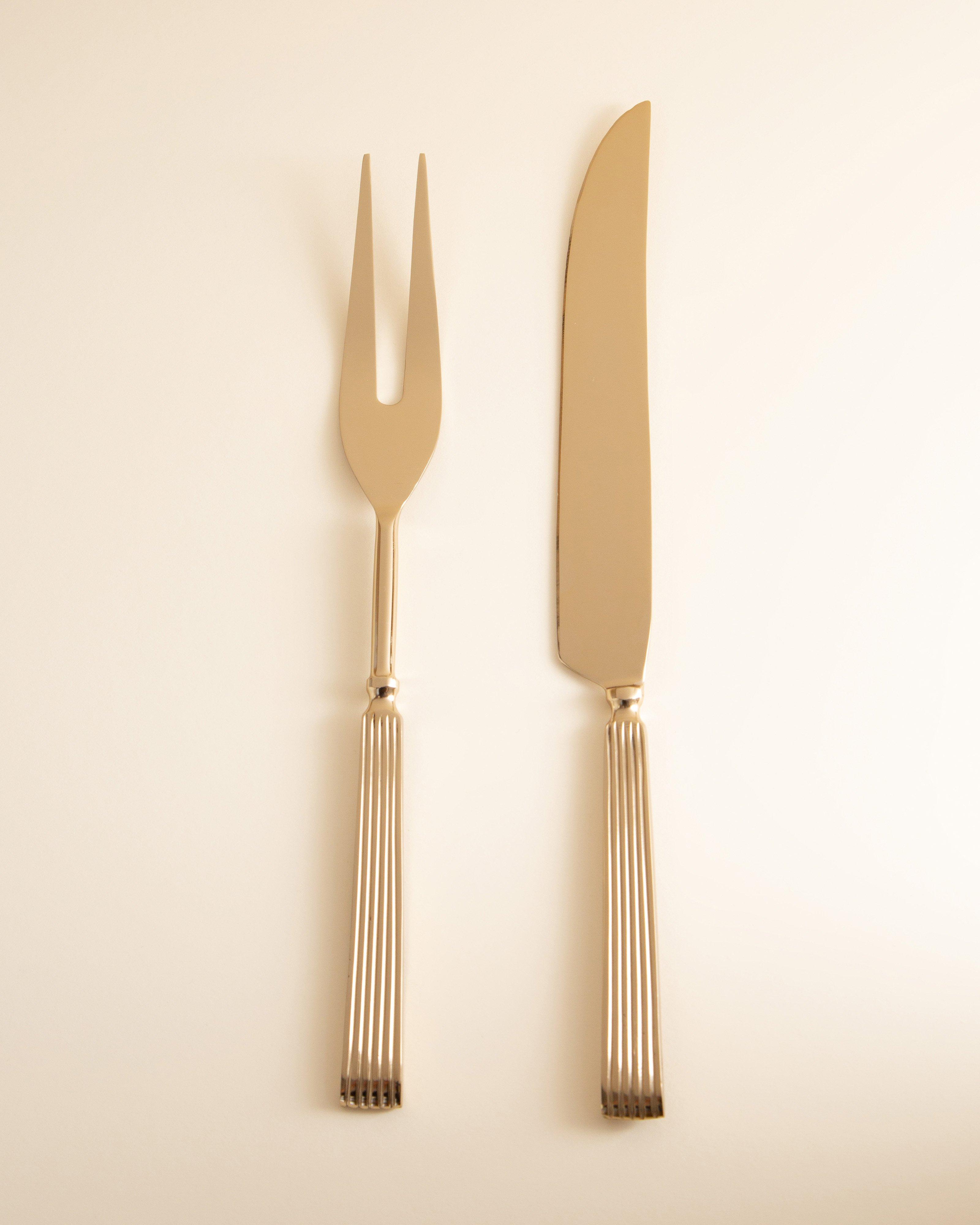 Gatsby Carving Set -  Gold