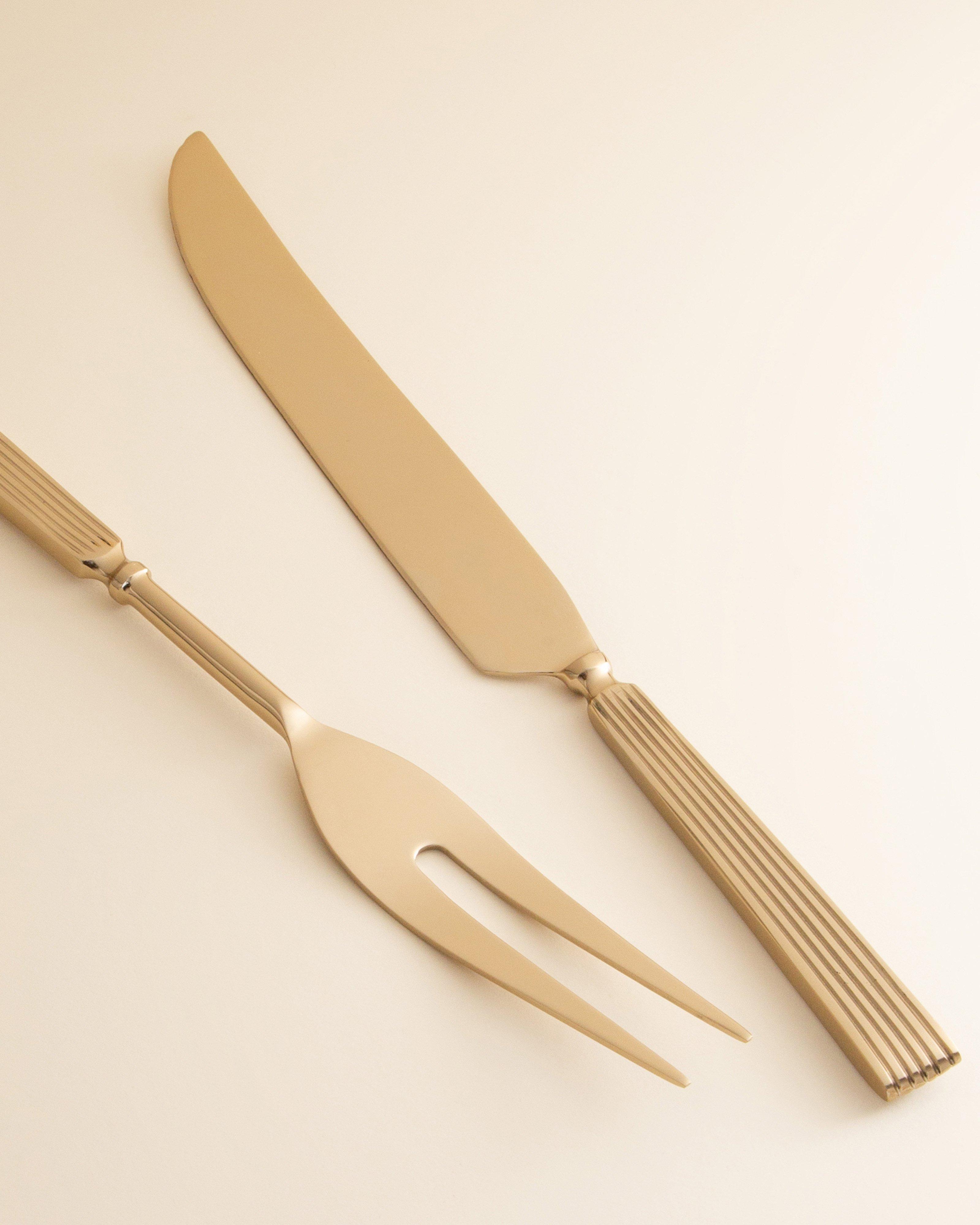 Gatsby Carving Set -  Gold