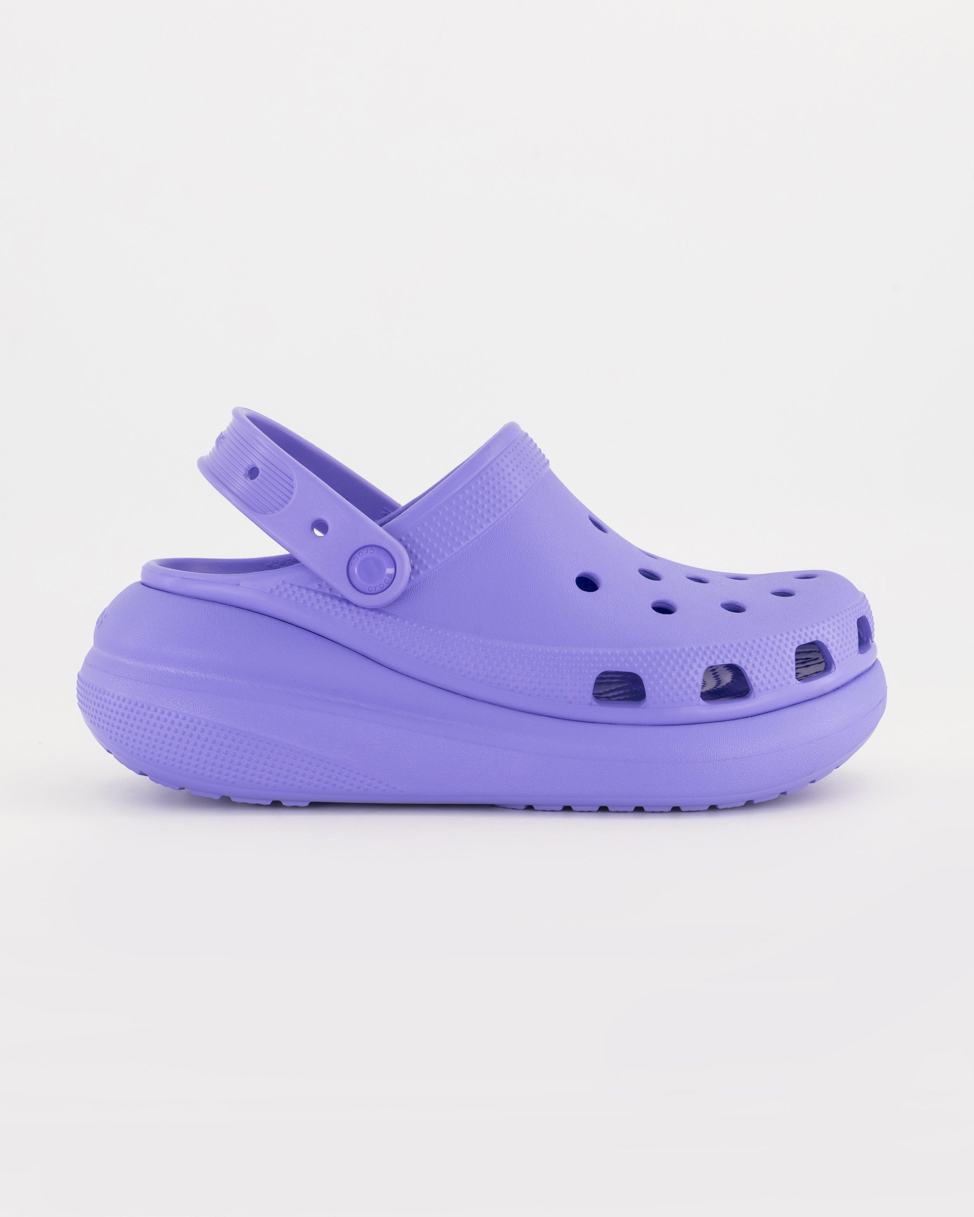 Platform best sale crocs purple