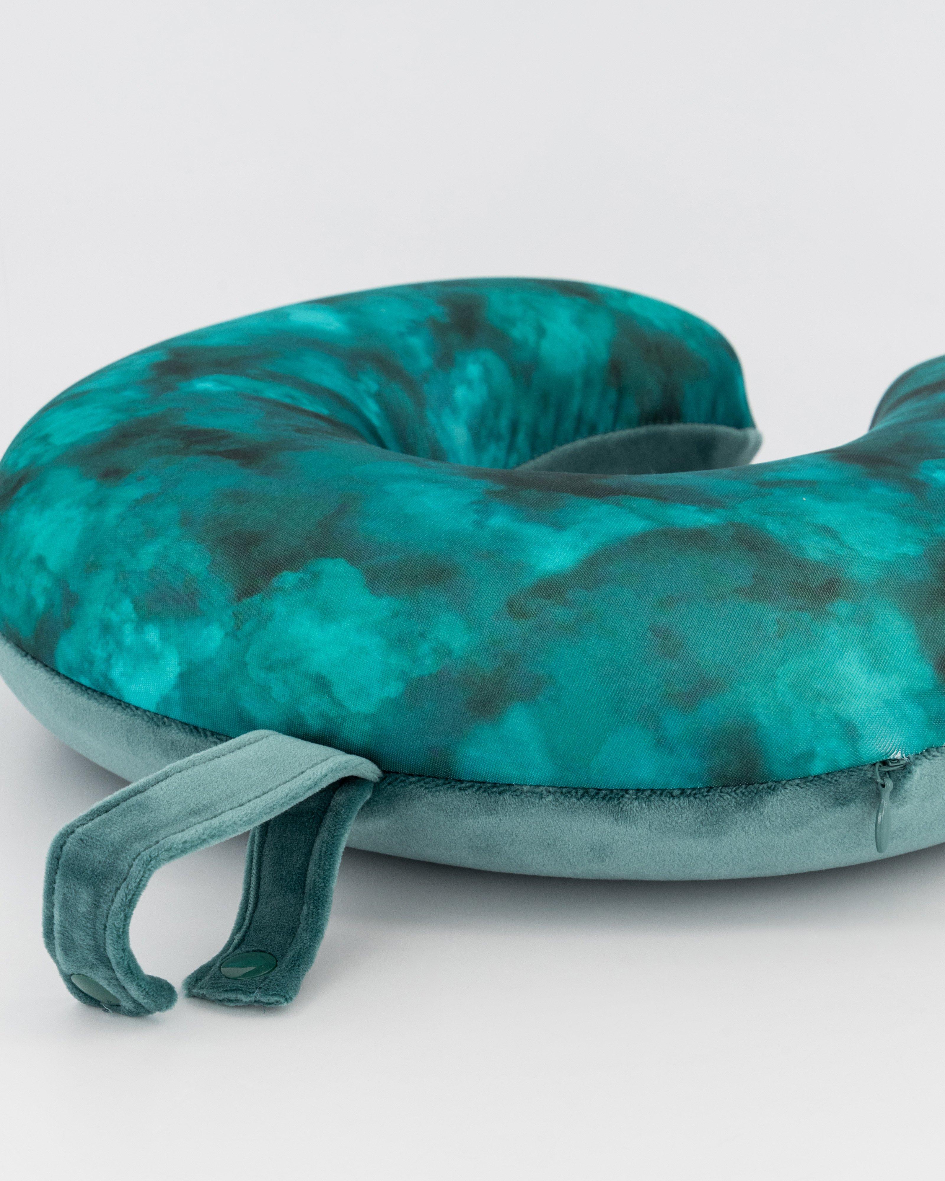 Cape Union Printed Travel Pillow -  Green