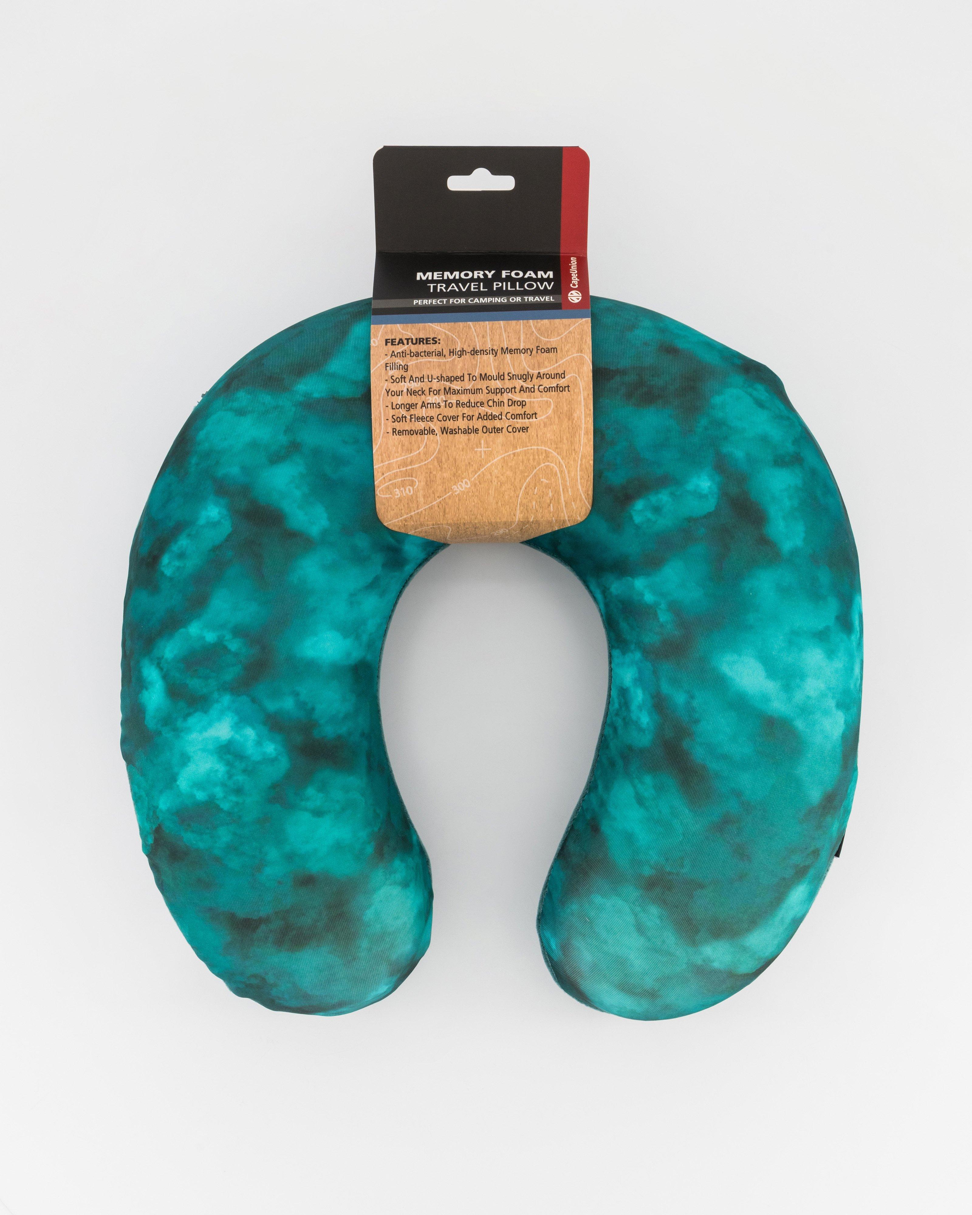 Cape Union Printed Travel Pillow -  Green