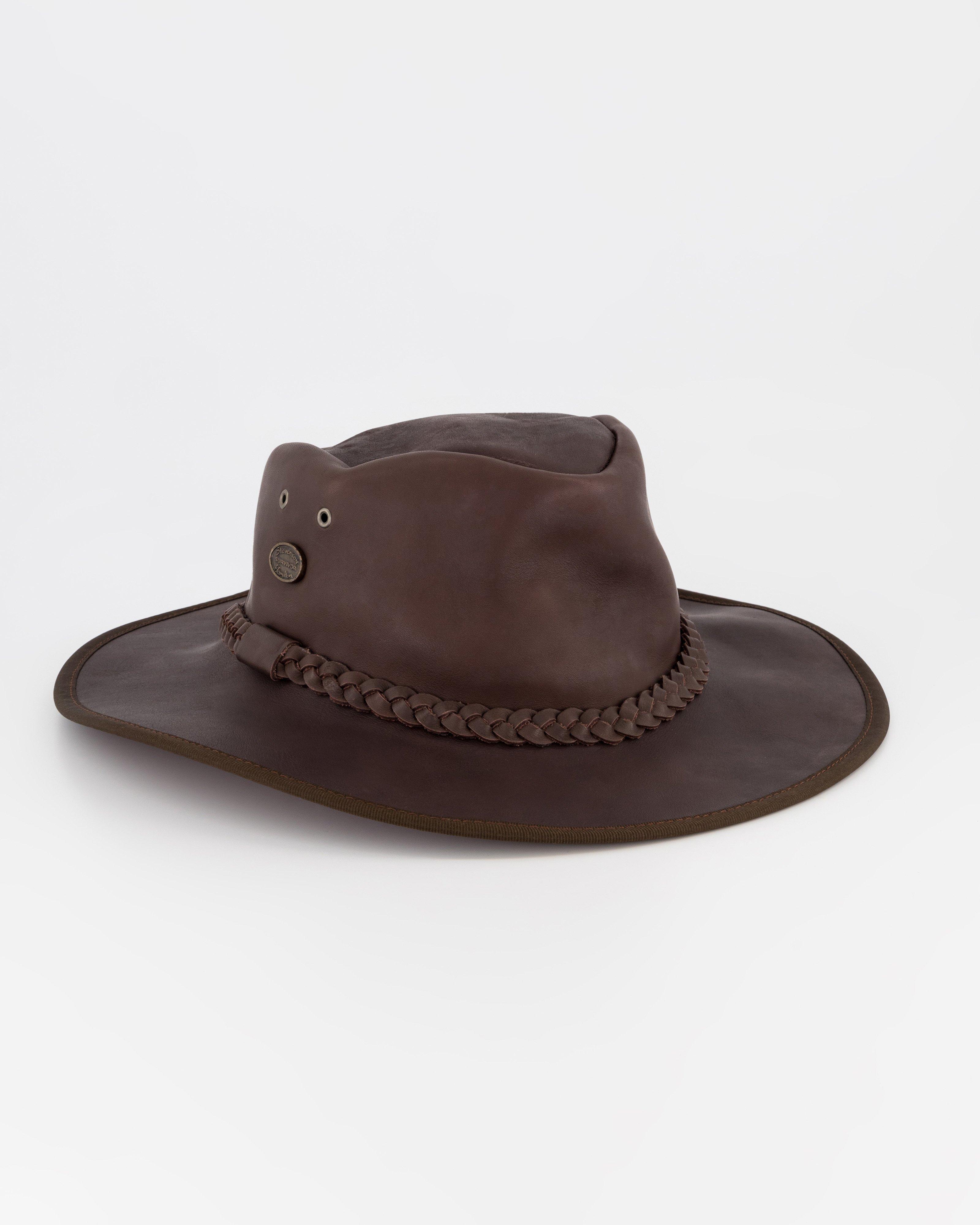 Cape Union Survivor Leather Hat -  Brown