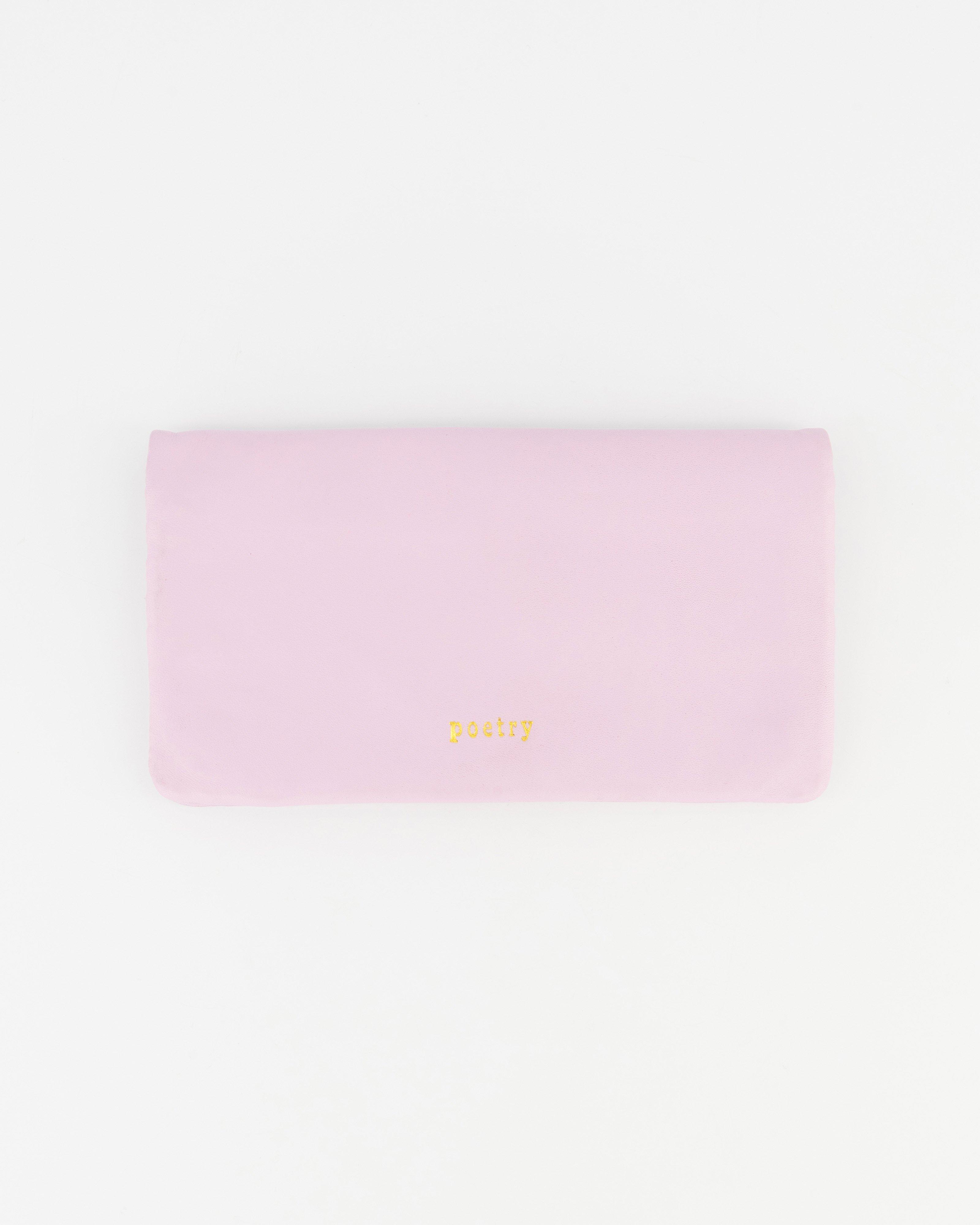 Clara Soft Clip Leather Purse -  Lilac