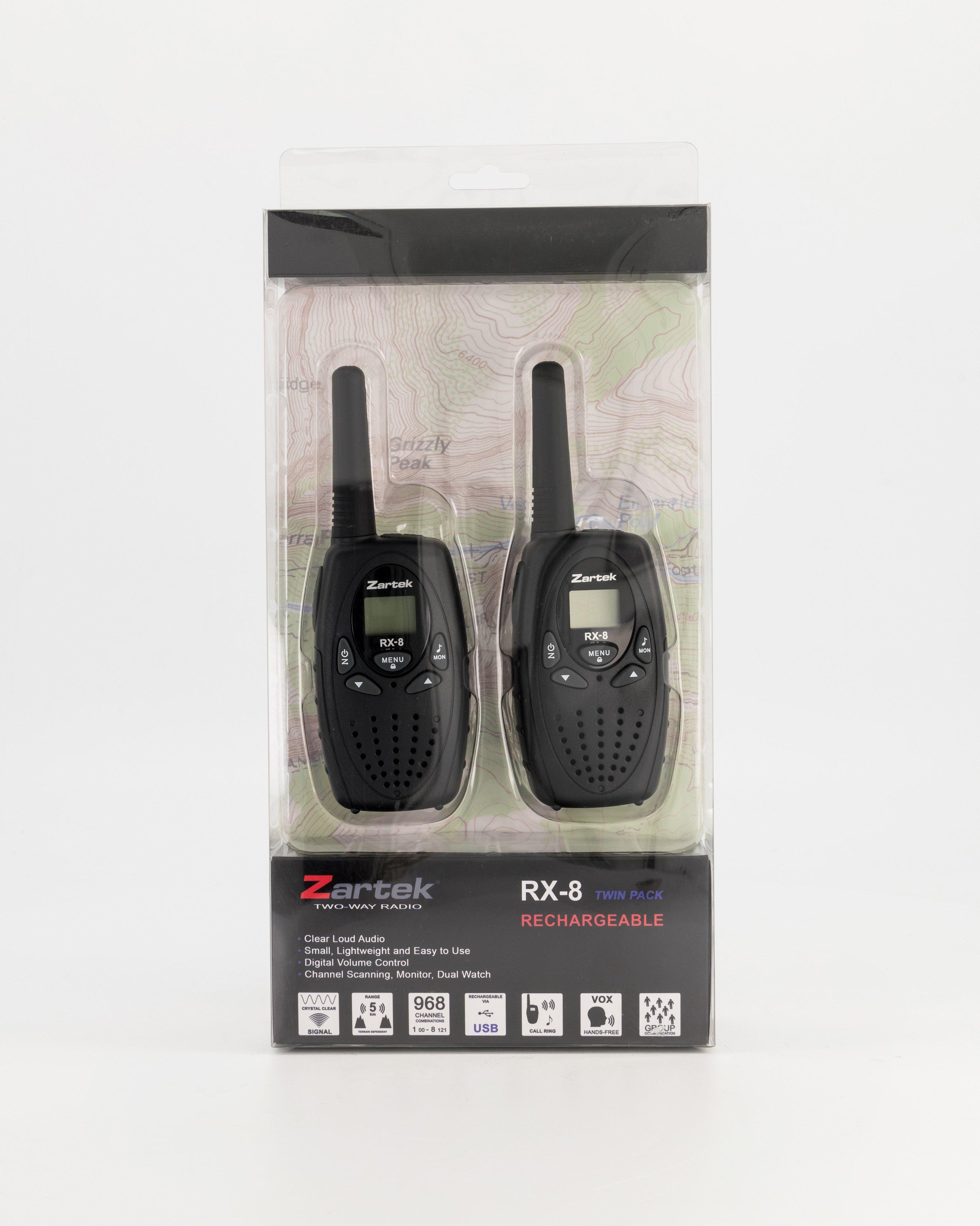 Zartek RX-8 Two-Way Radios -  Black