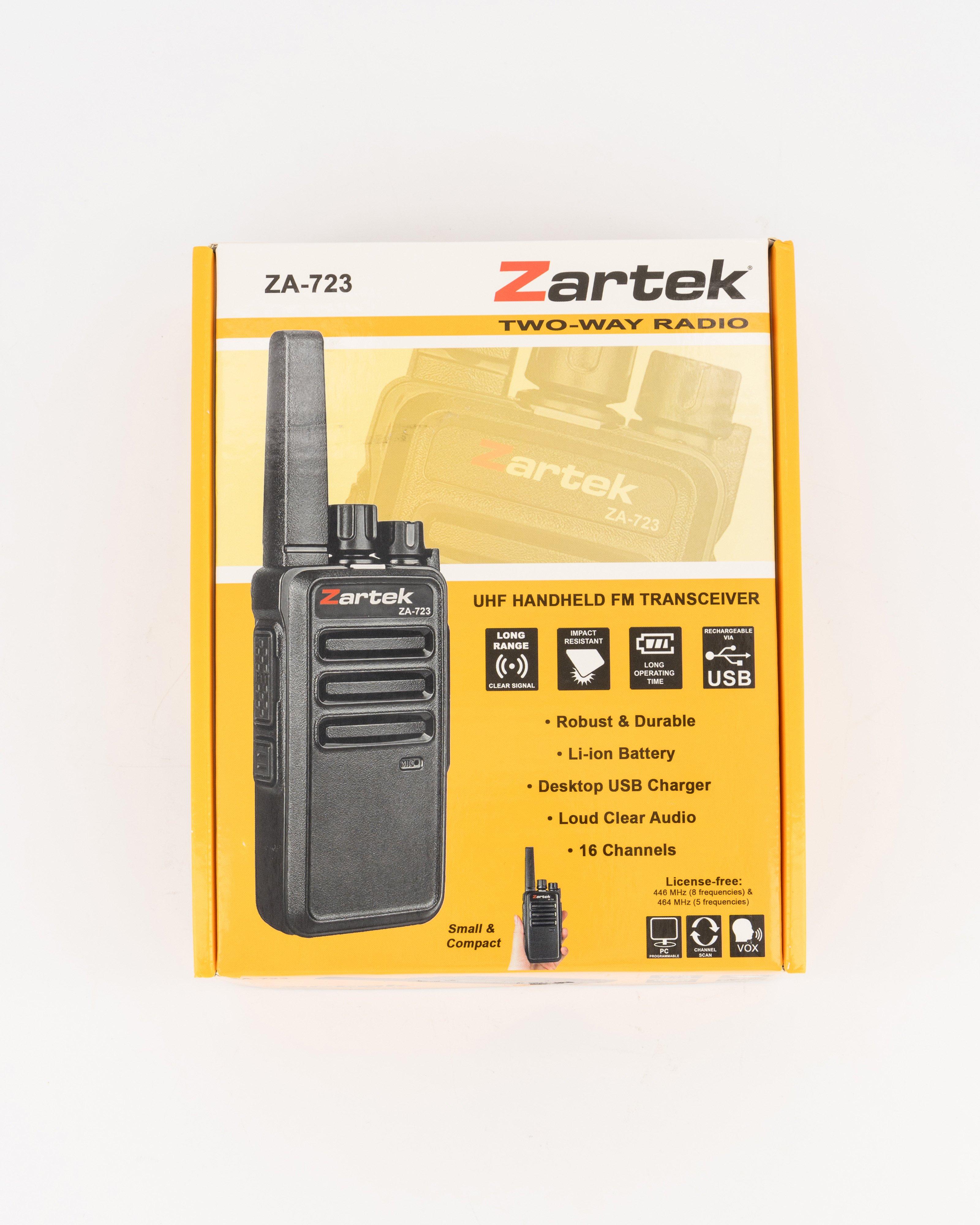 Zartek ZA-723 Two Way Radio -  Black