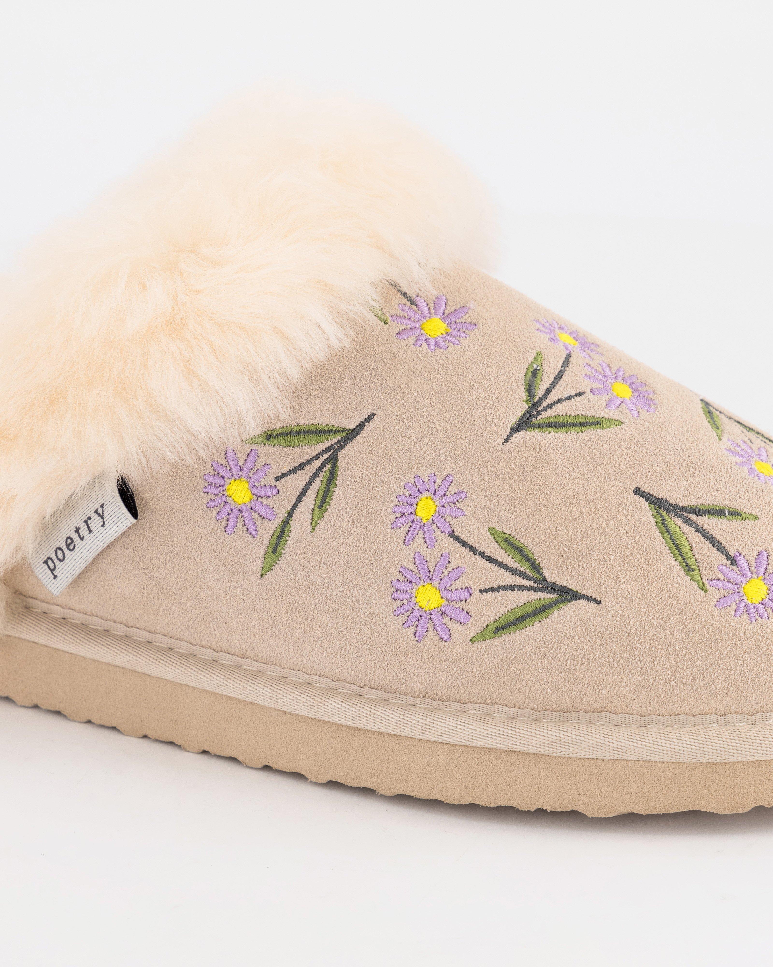 Embroidered slippers discount