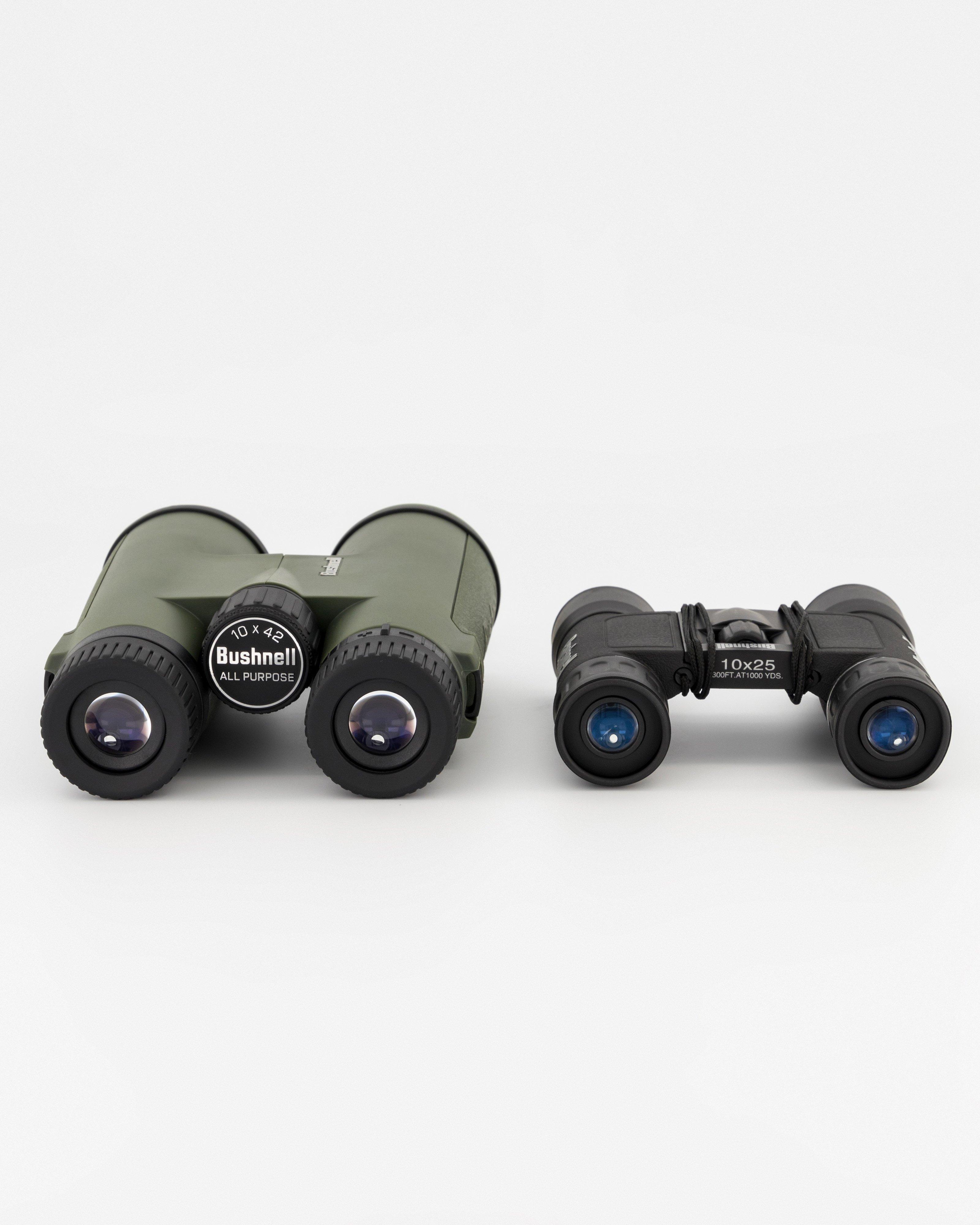 Bushnell All Purpose 10x42 and 10x25 Binoculars Combo -  Green