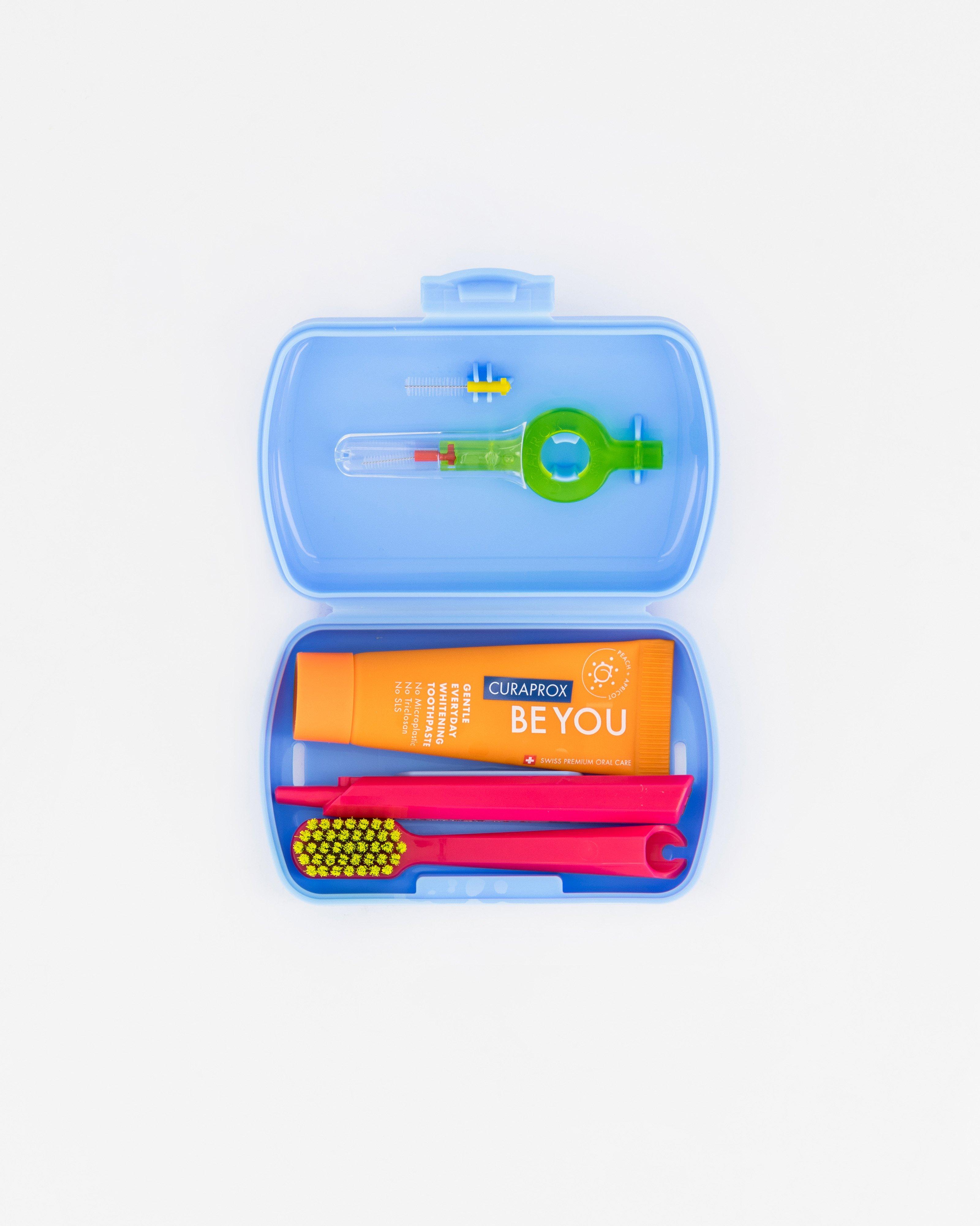 Curapox Dental Care Travel Set -  Blue