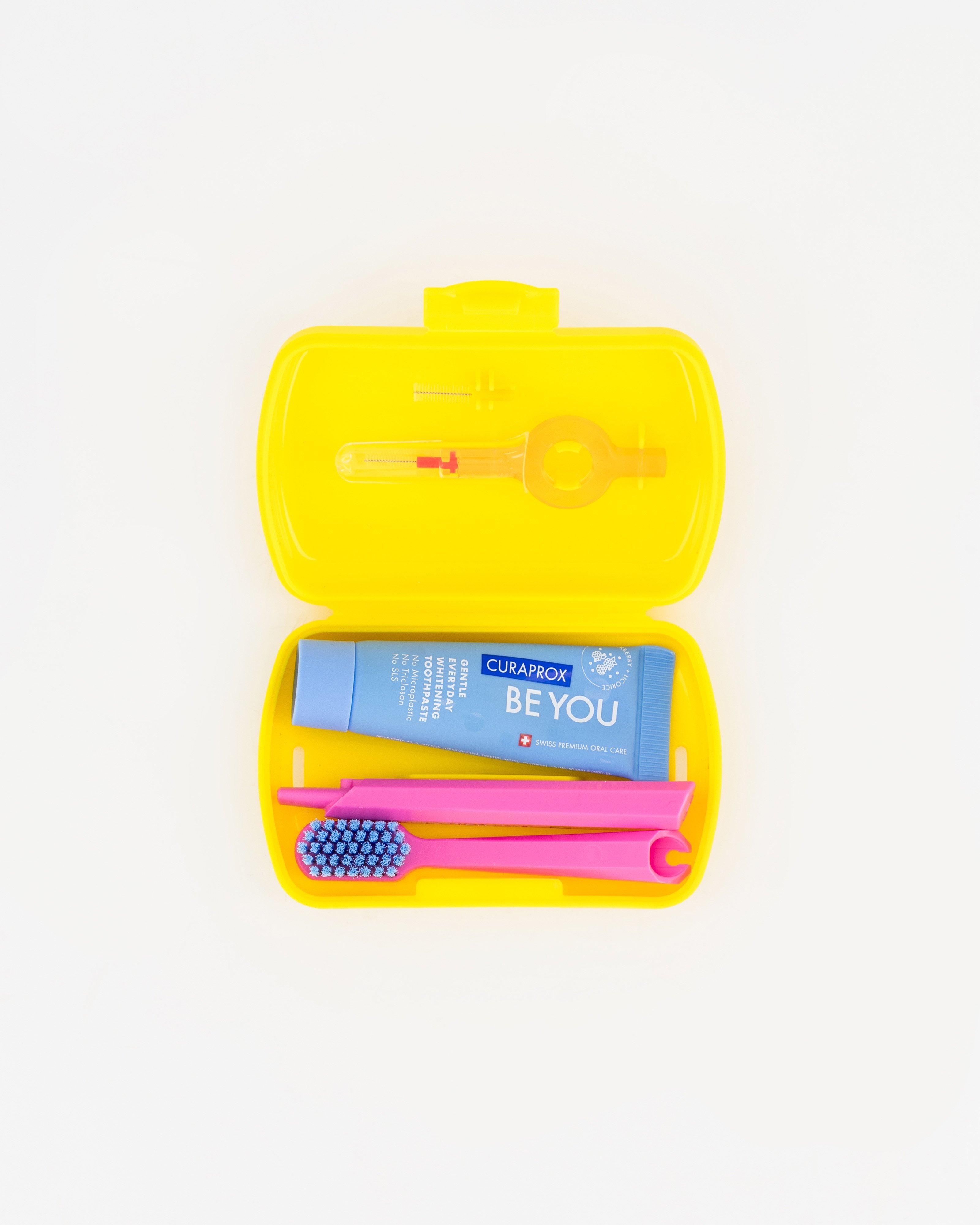 Curapox Dental Care Travel Set -  Yellow