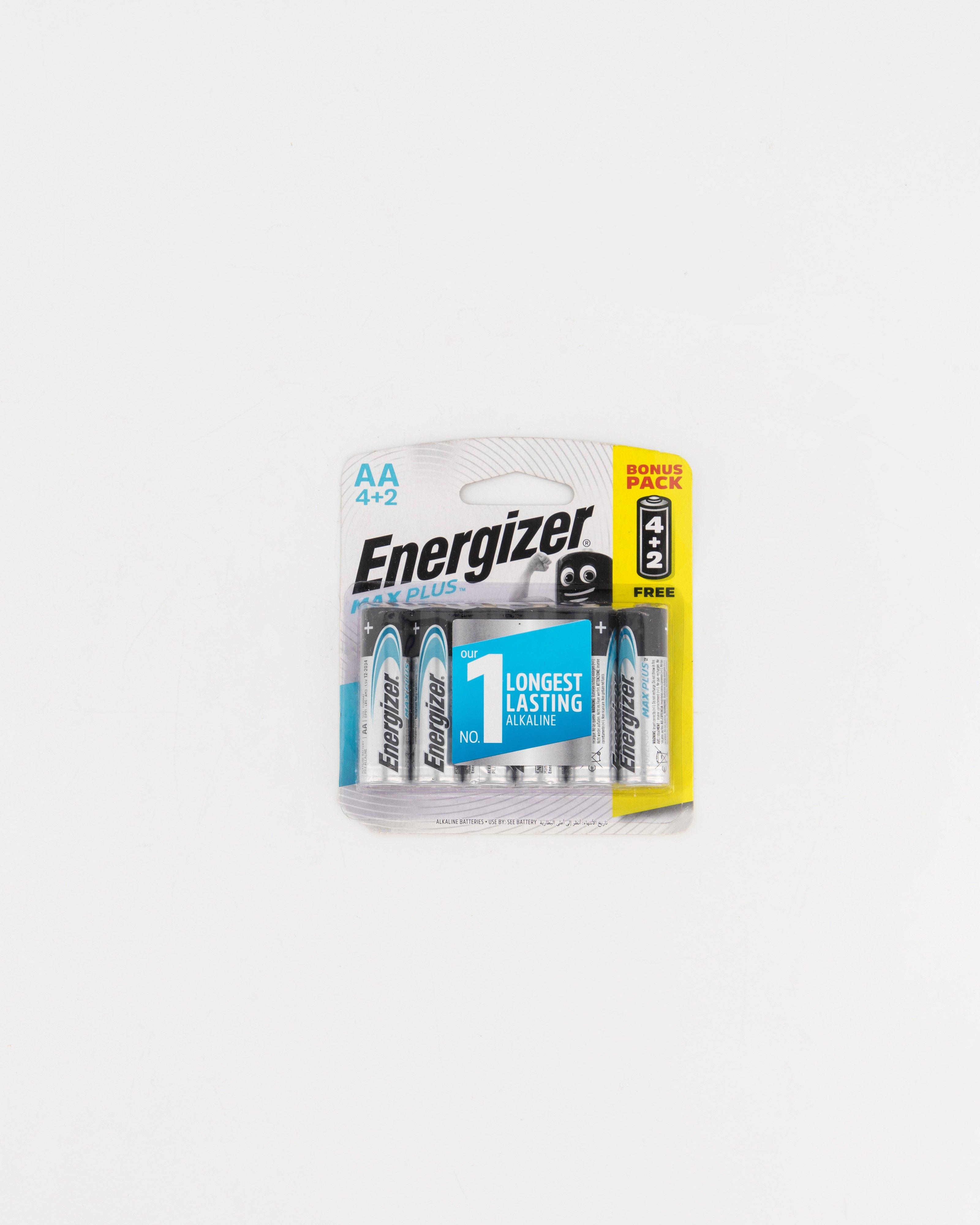 Energizer MAX PLUS Alkaline AA 4+2 Free Batteries