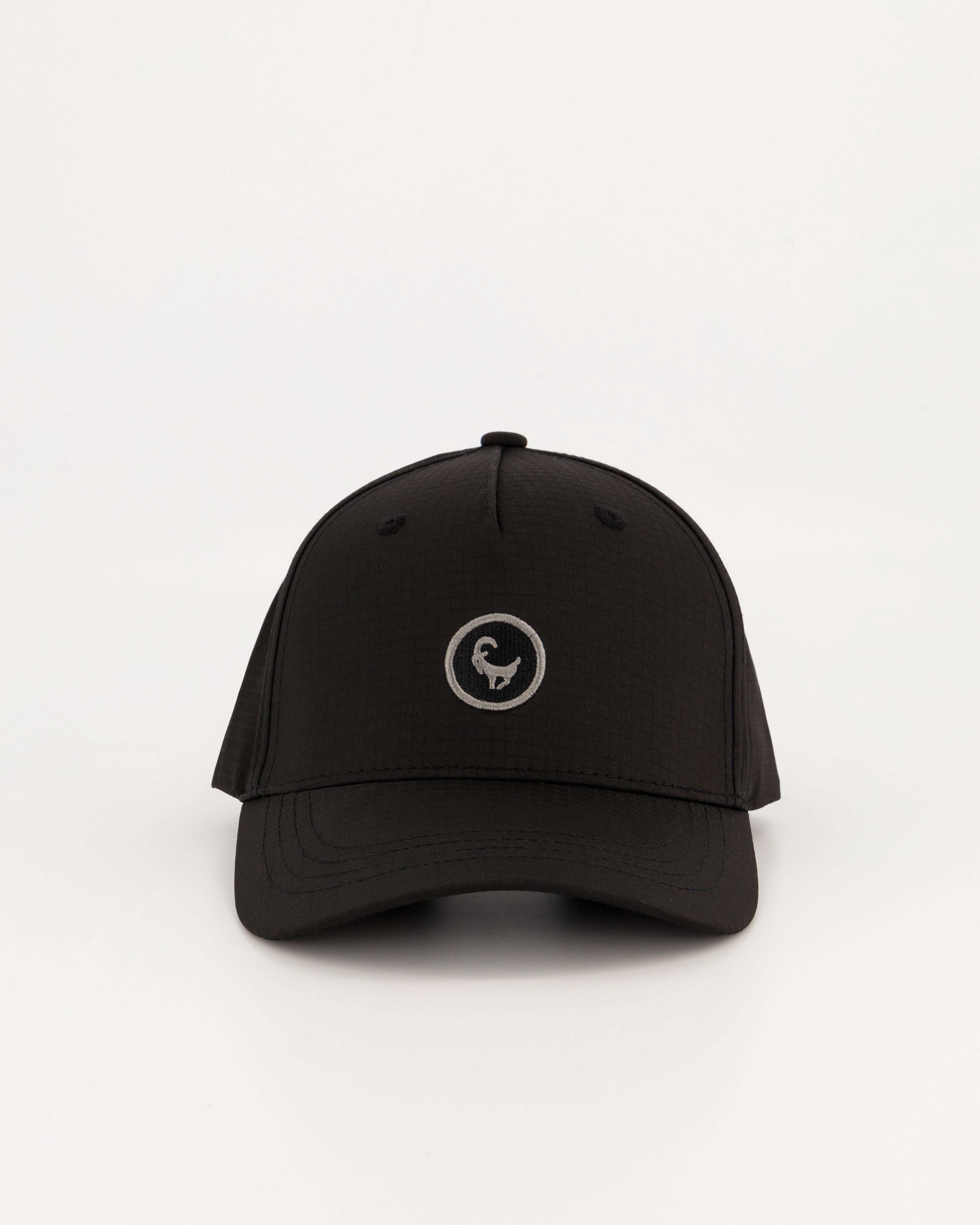 Old Khaki Palmer Badge Peak Cap -  Black