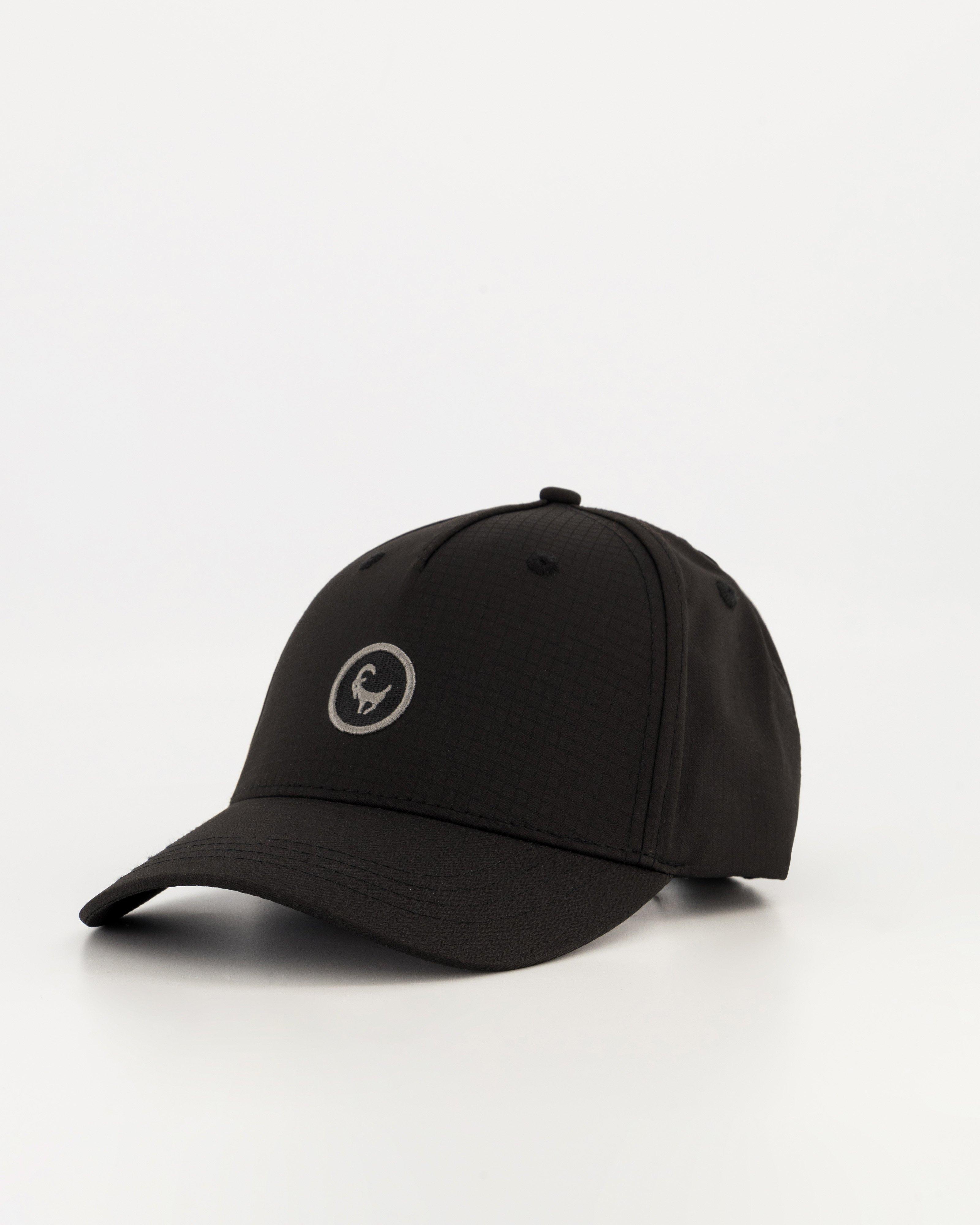 Old Khaki Palmer Badge Peak Cap -  Black