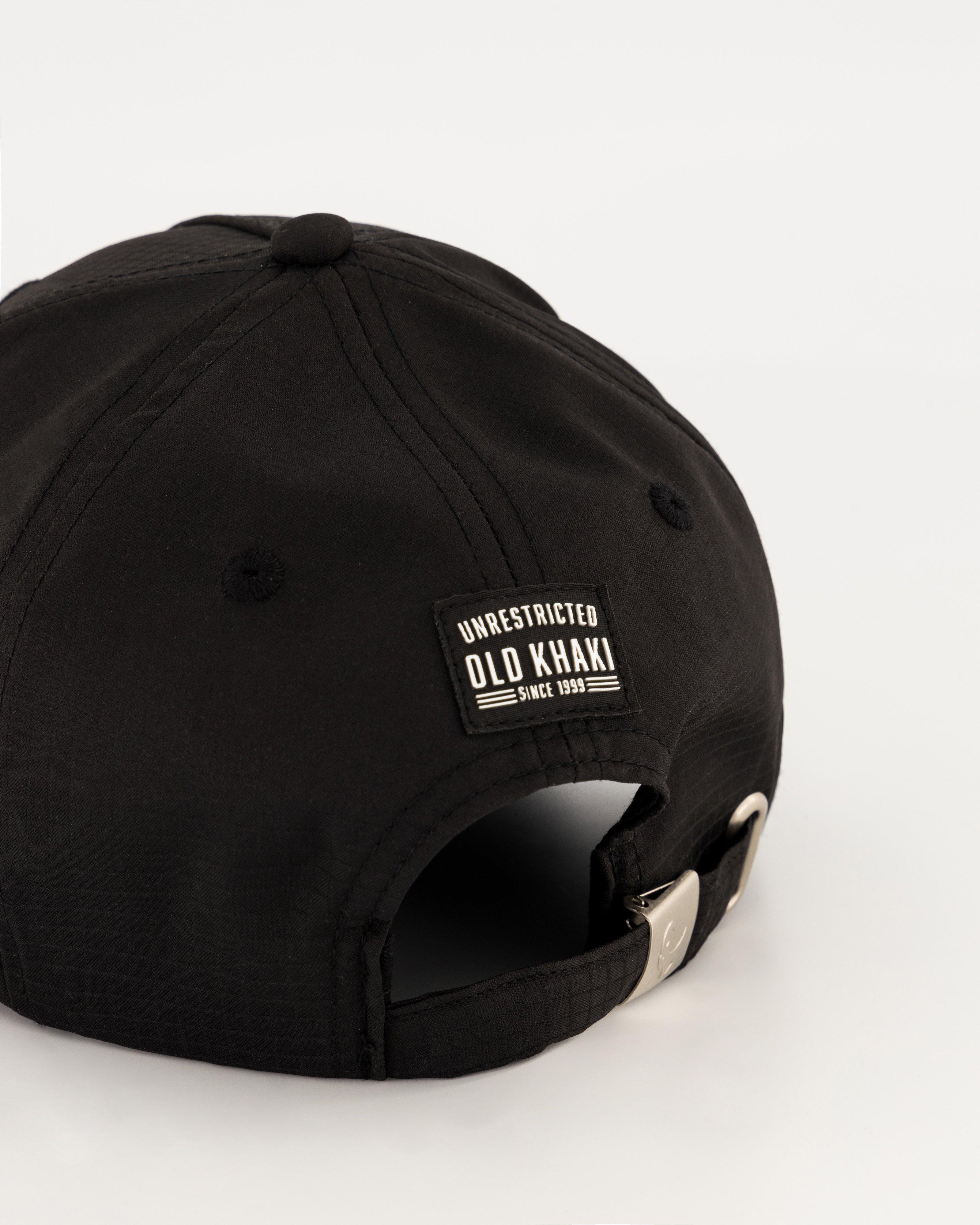 Old Khaki Palmer Badge Peak Cap -  Black