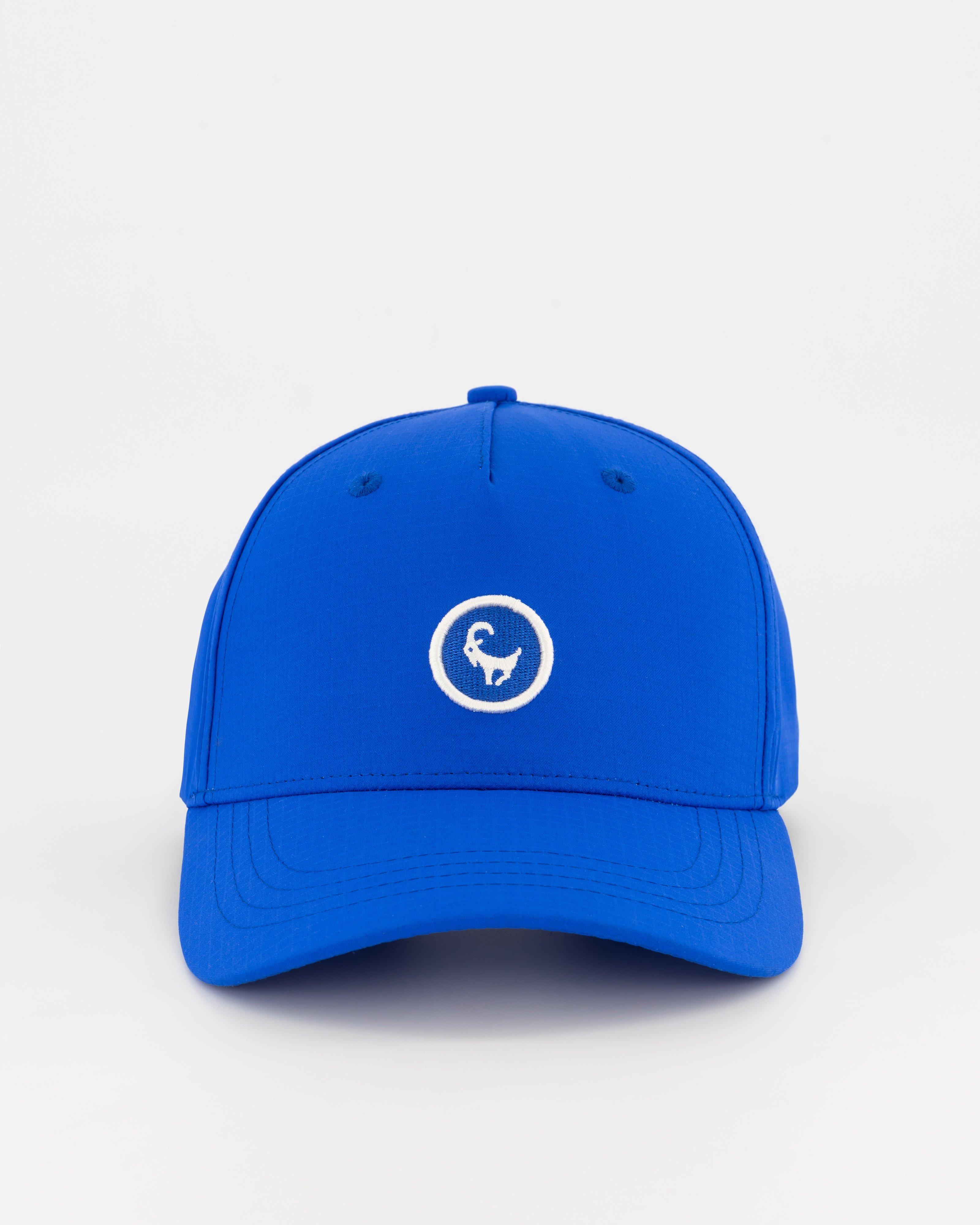 Old Khaki Palmer Badge Peak Cap -  Cobalt