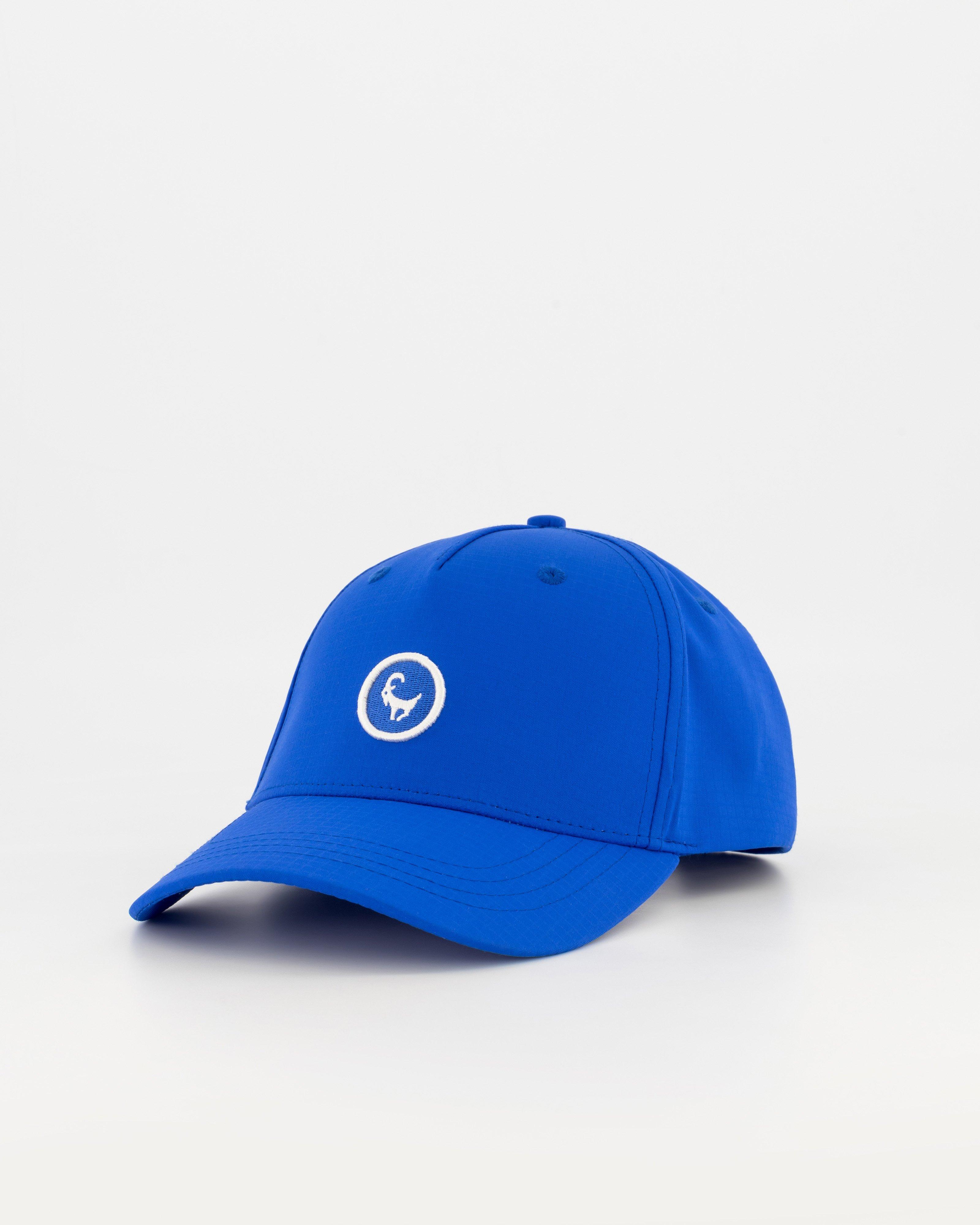 Old Khaki Palmer Badge Peak Cap -  Cobalt