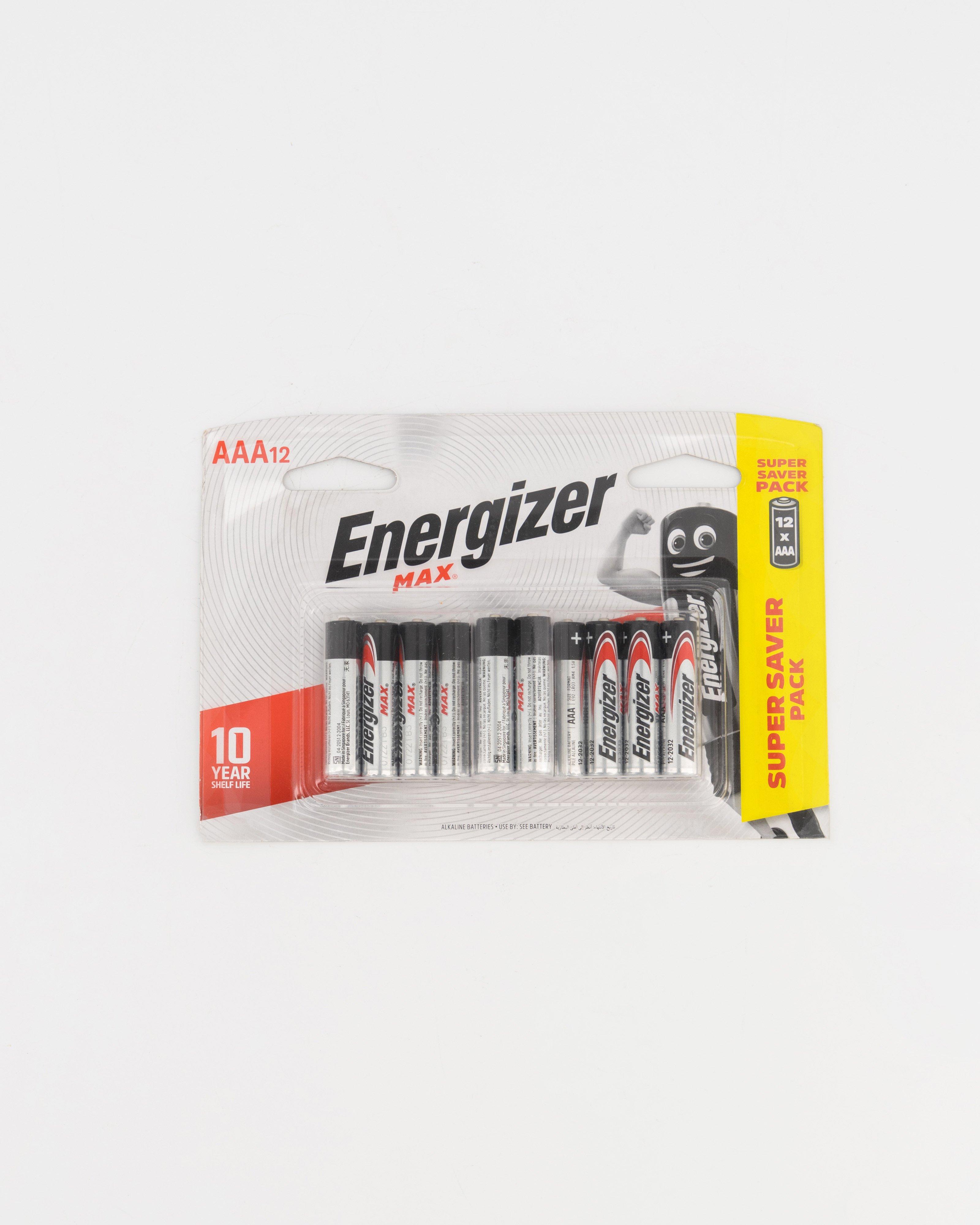 Energizer Max AAA 12 Pack Batteries