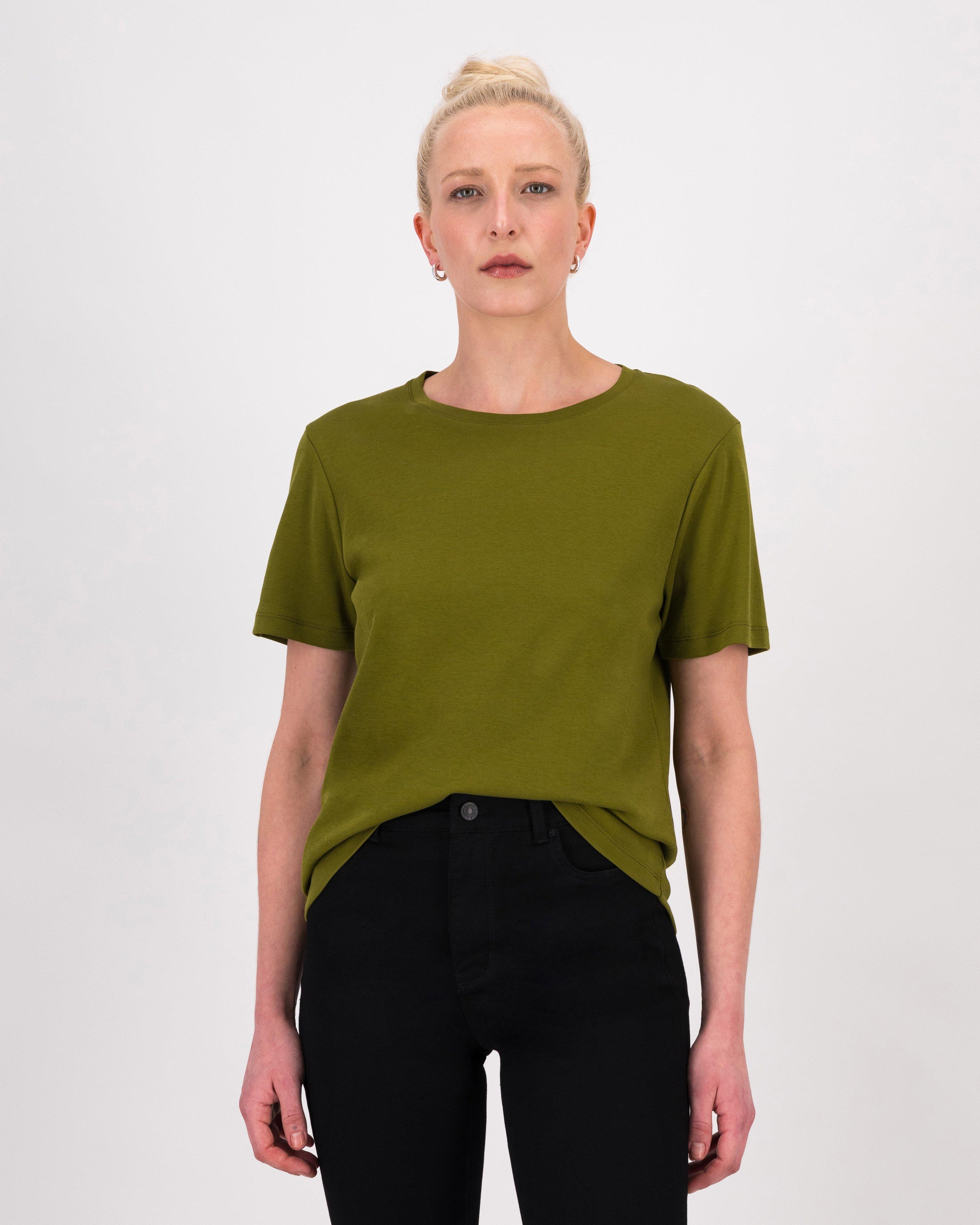Celine Basic T-Shirt -  Green