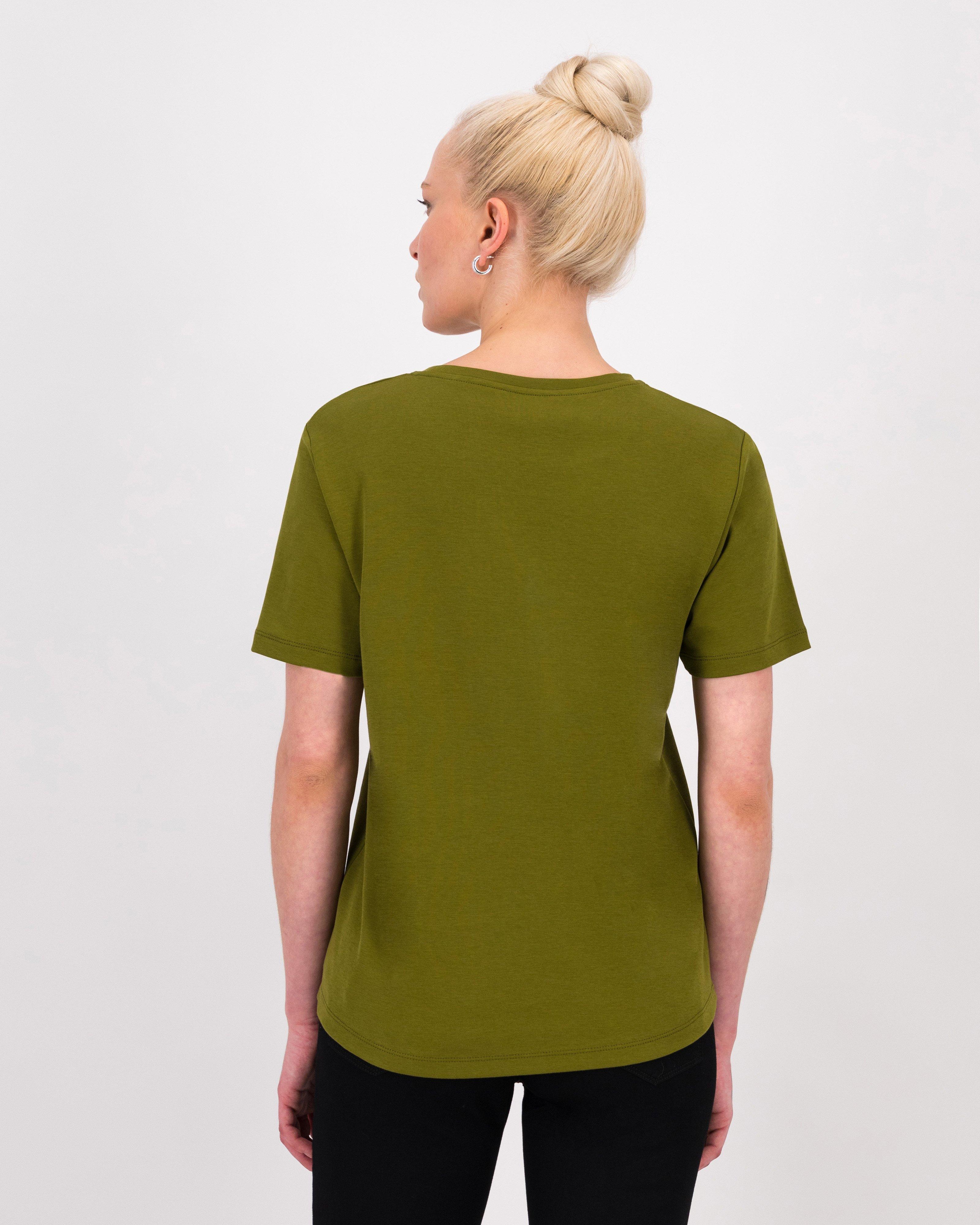 Celine Basic T-Shirt -  Green