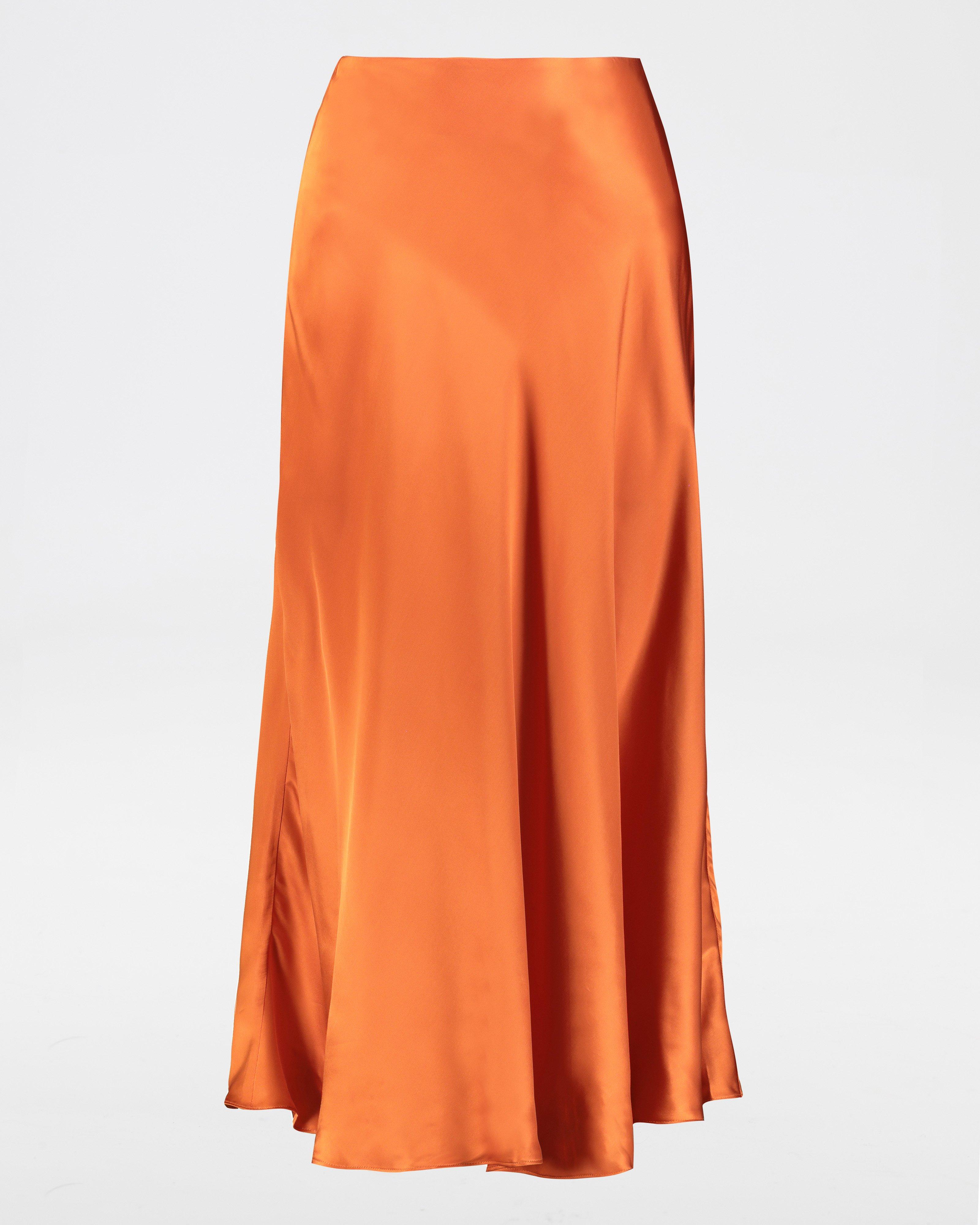 Orange skirt new outlet look