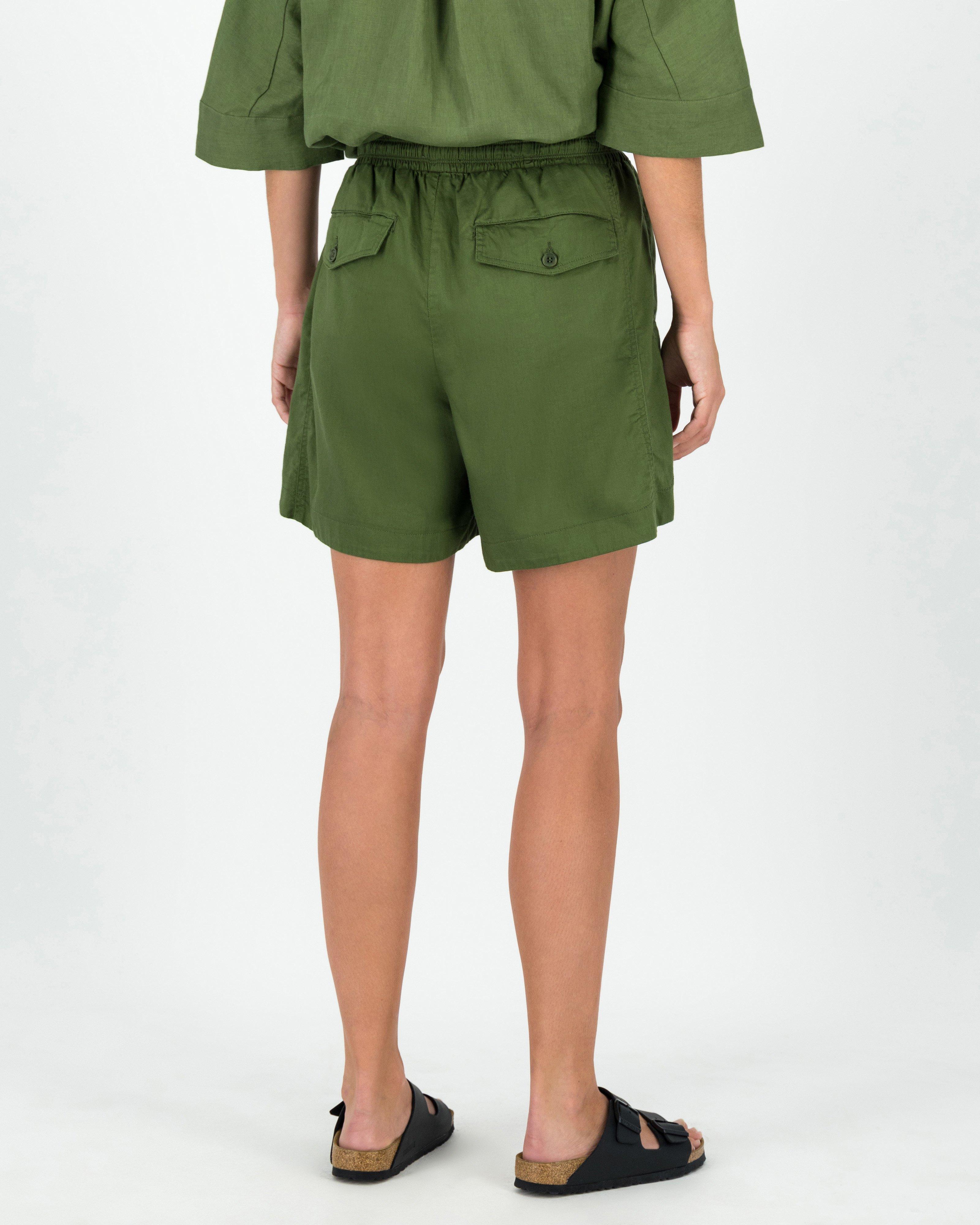 Rare Earth Women’s Elli Cotton Shorts -  Olive