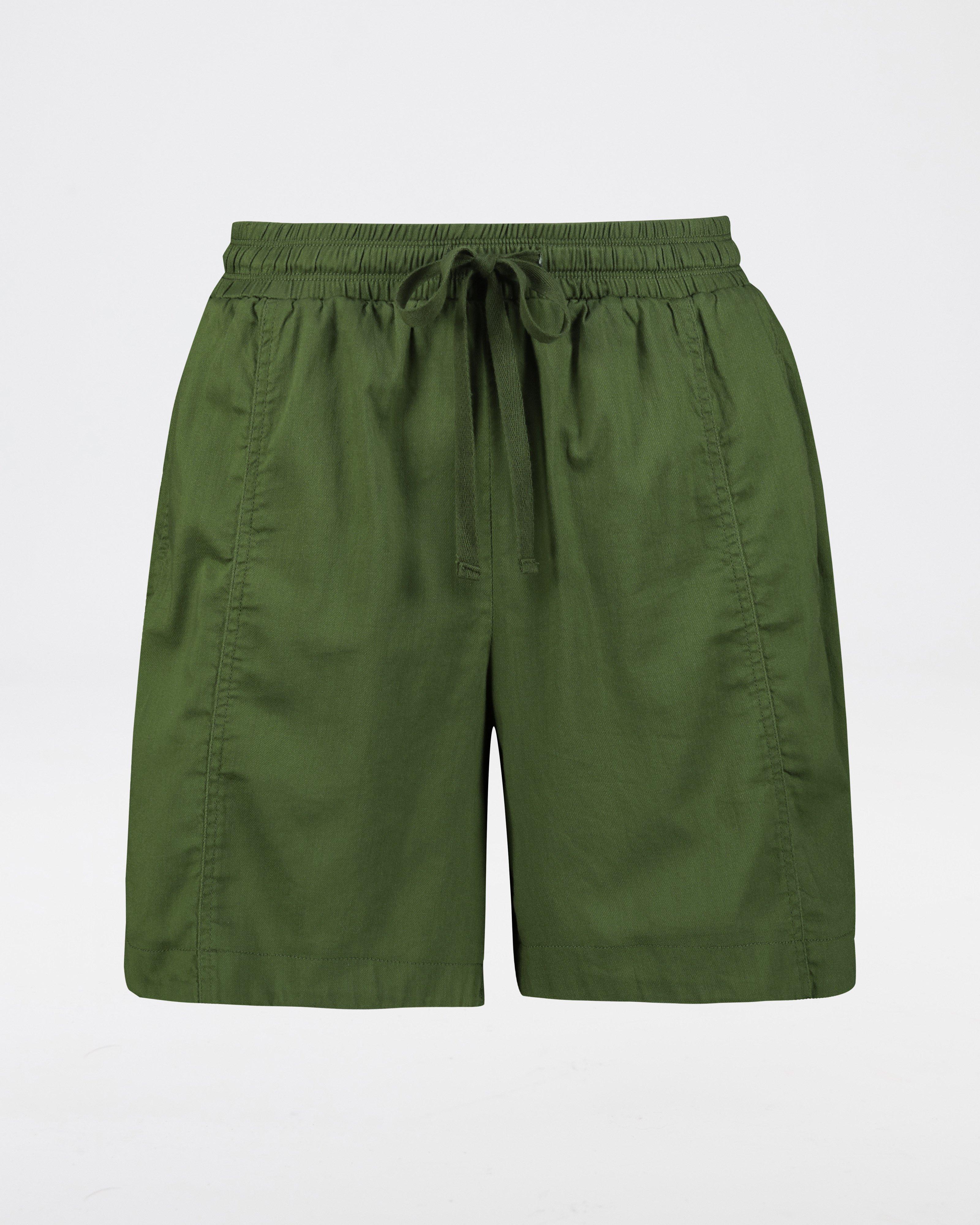 Rare Earth Women’s Elli Cotton Shorts -  Olive