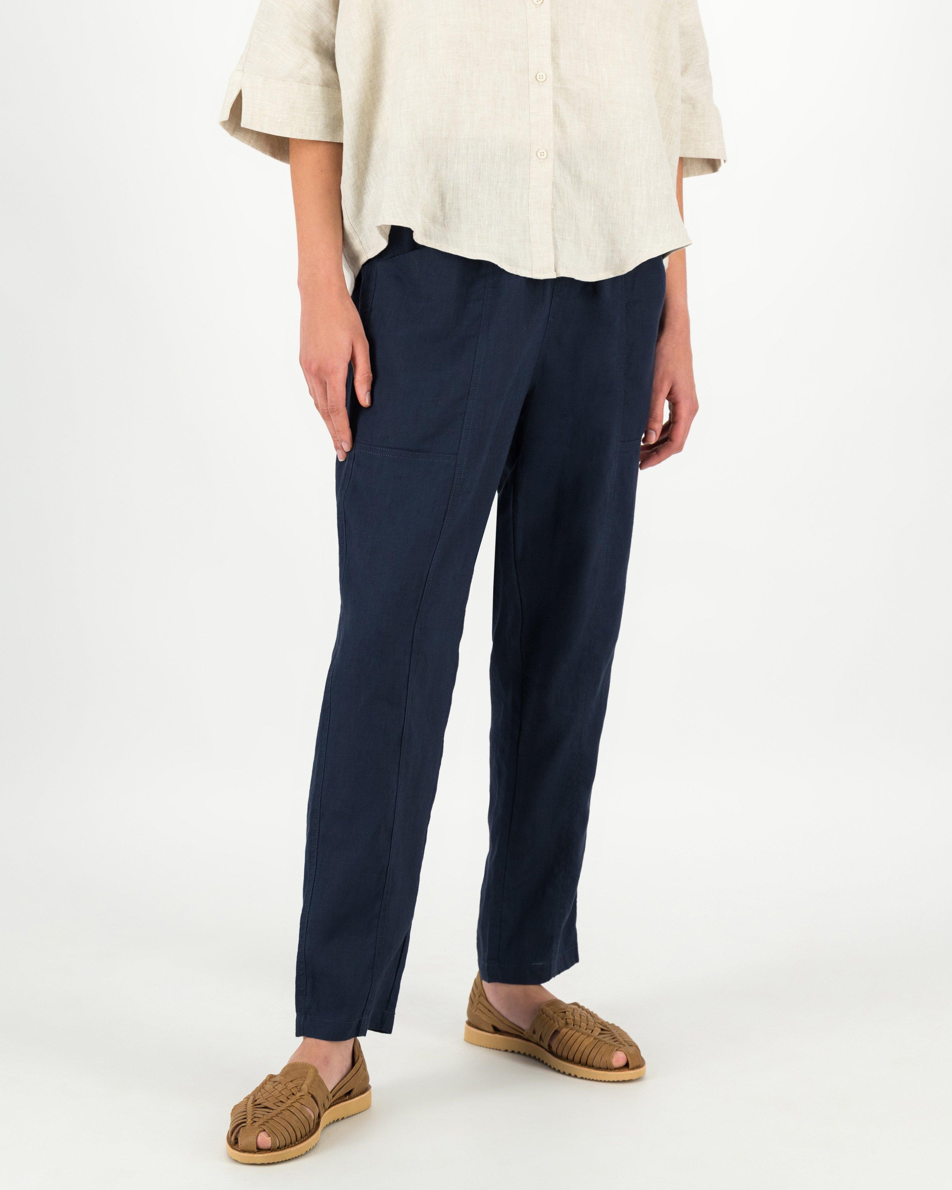 Rare Earth Women's Lindsay Linen Tapered Pant