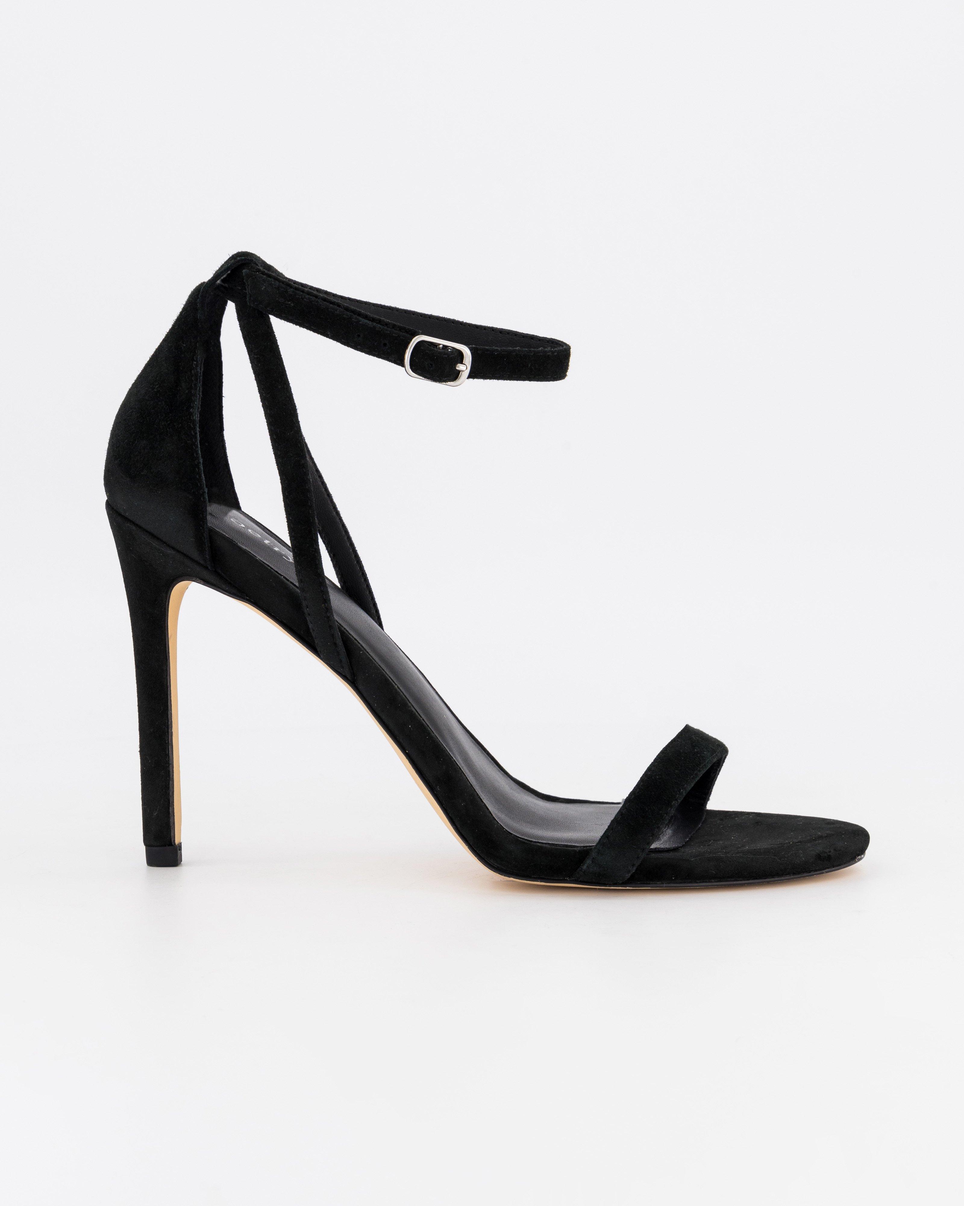 Cheap black best sale strappy heels