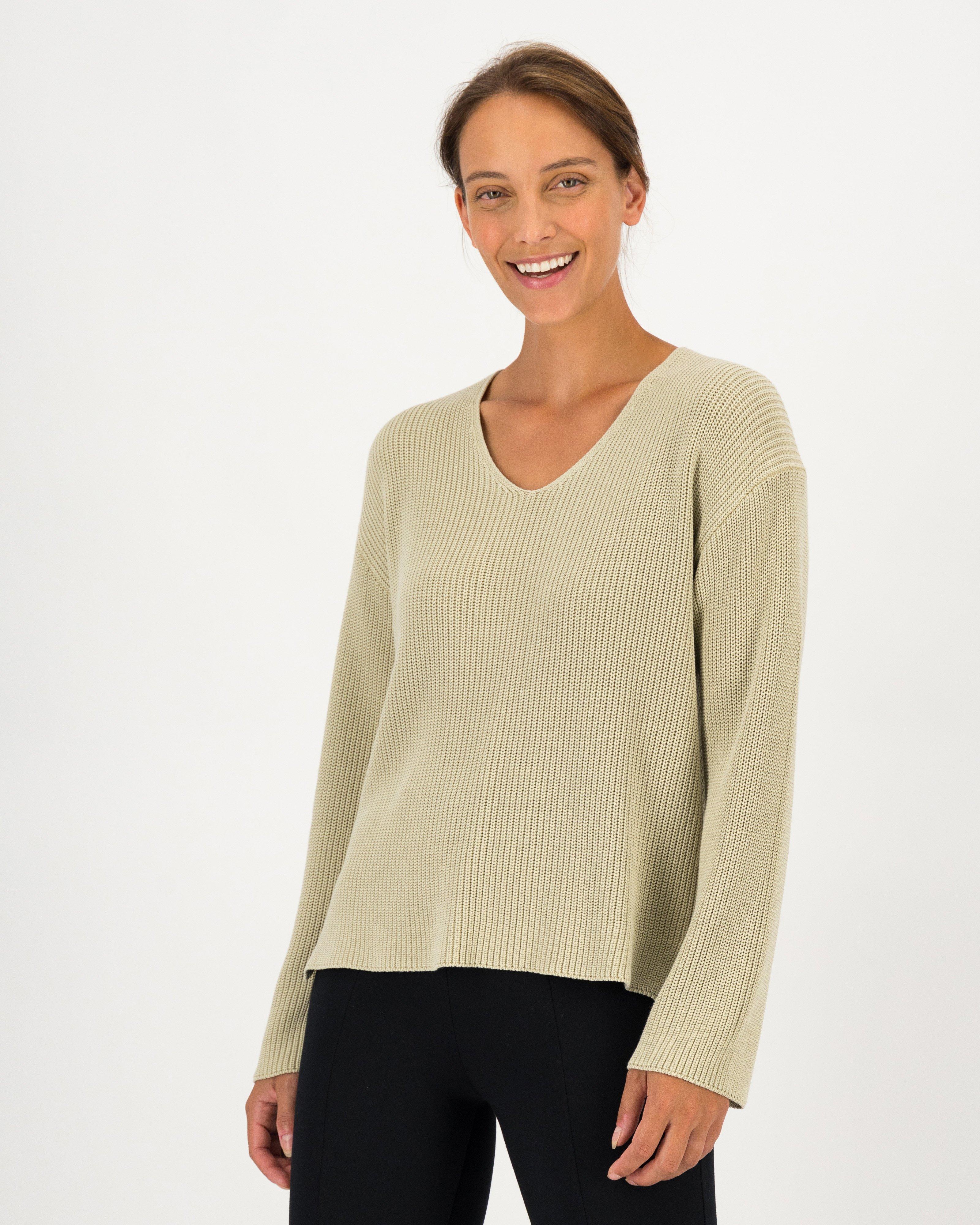 Rare Earth Women's Terry V-Neck Jumper