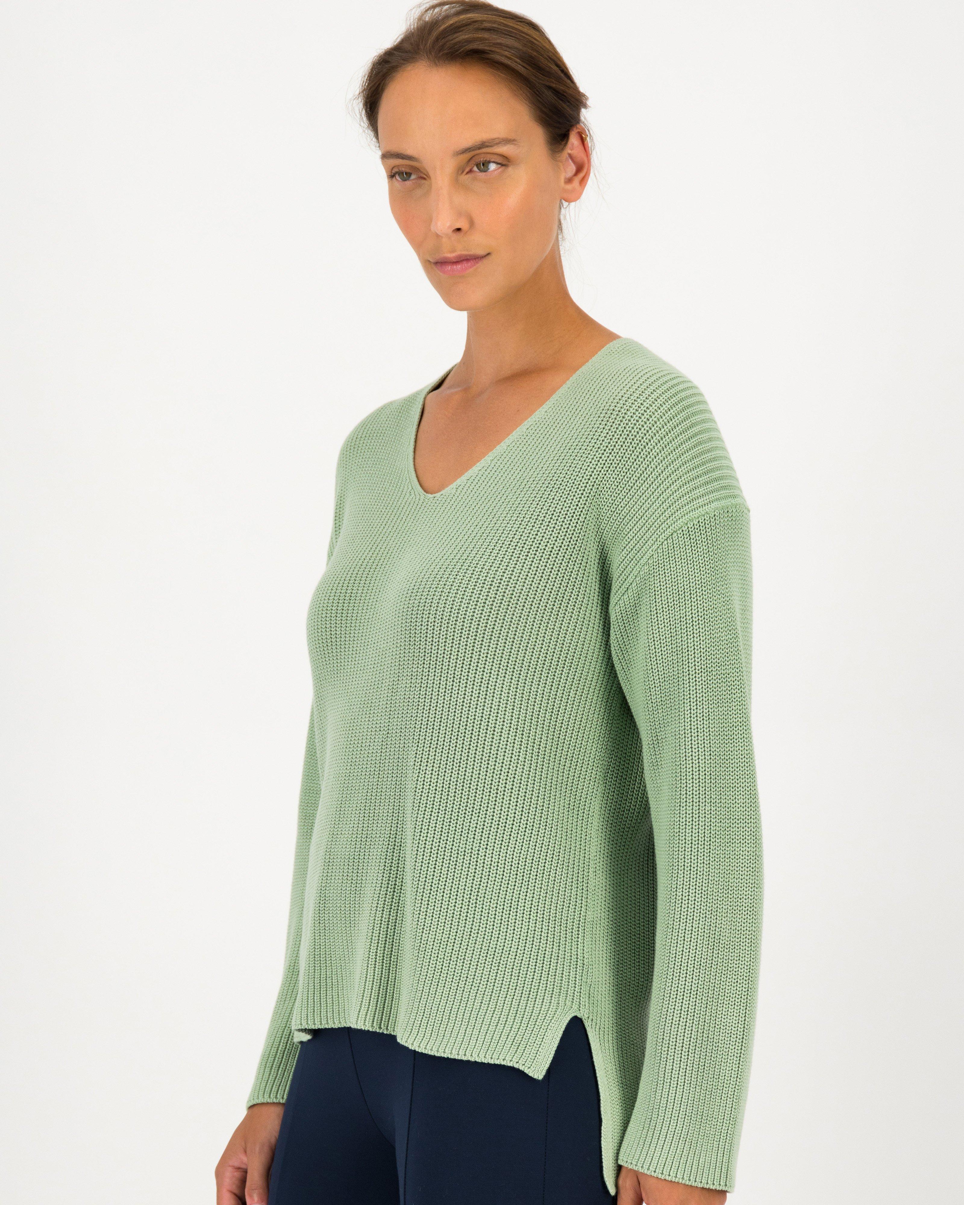 Rare Earth Women's Terry V-Neck Jumper