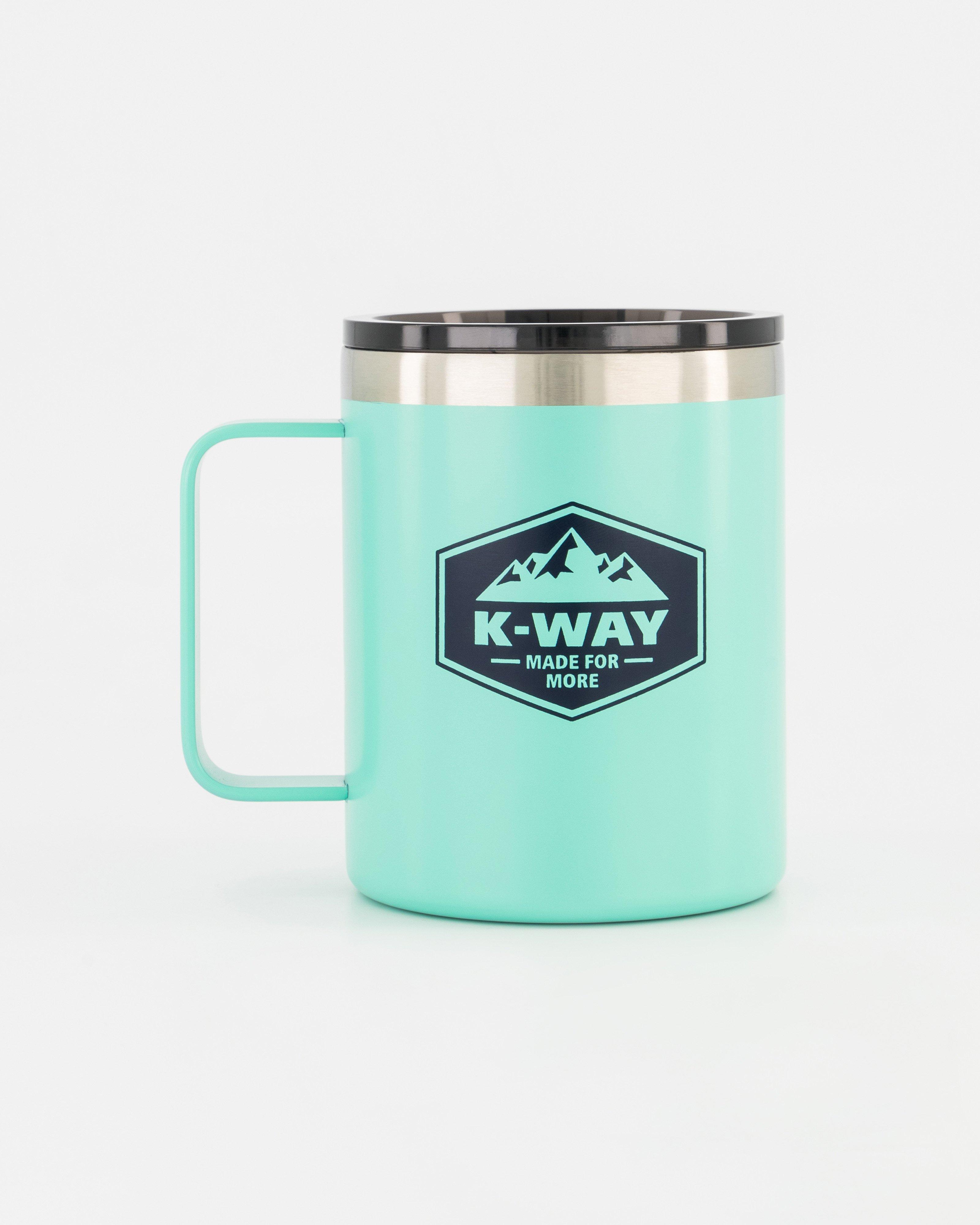 K-Way 400ml Printed Mug with Handle -  Turquoise