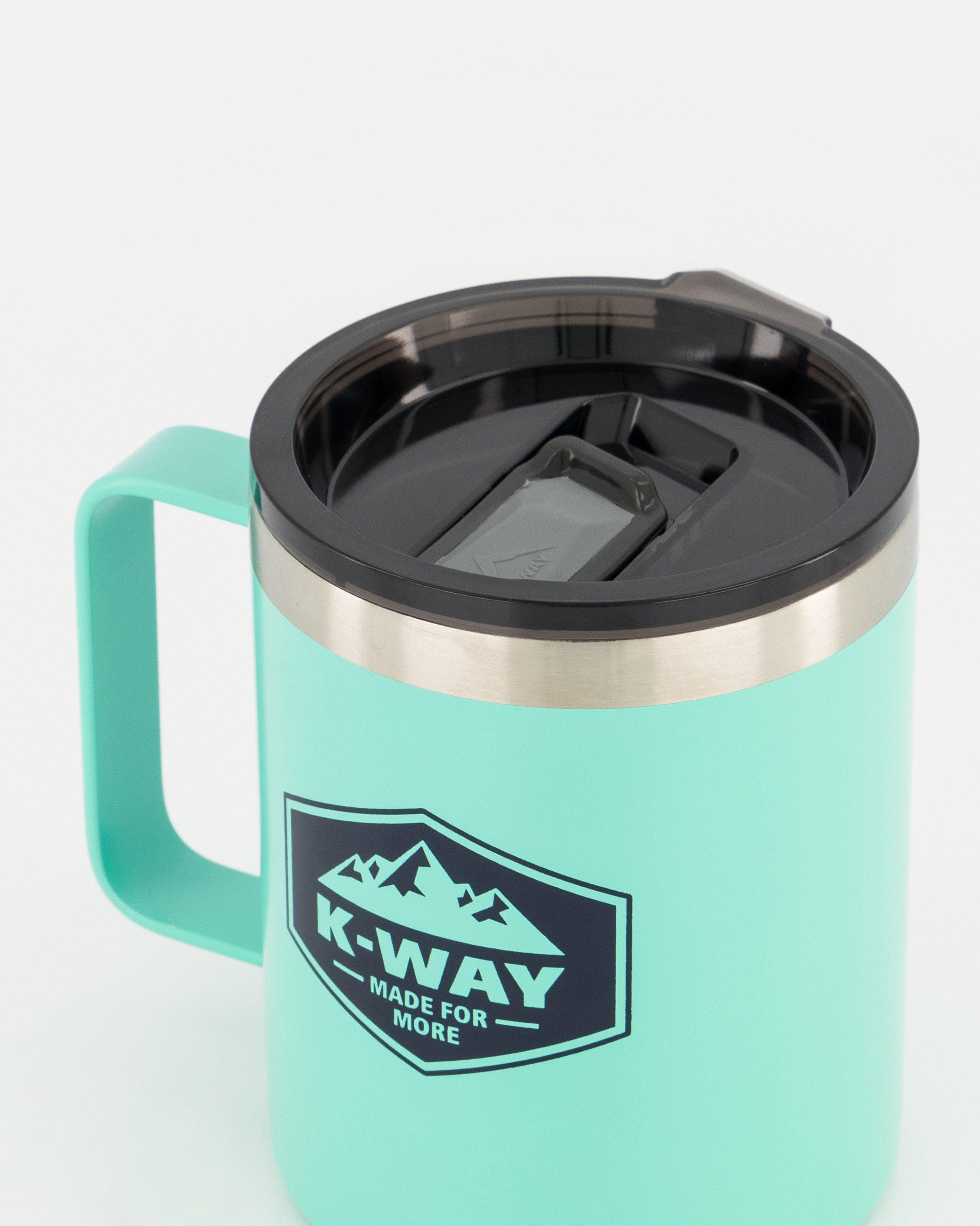 K-Way 400ml Printed Mug with Handle -  Turquoise