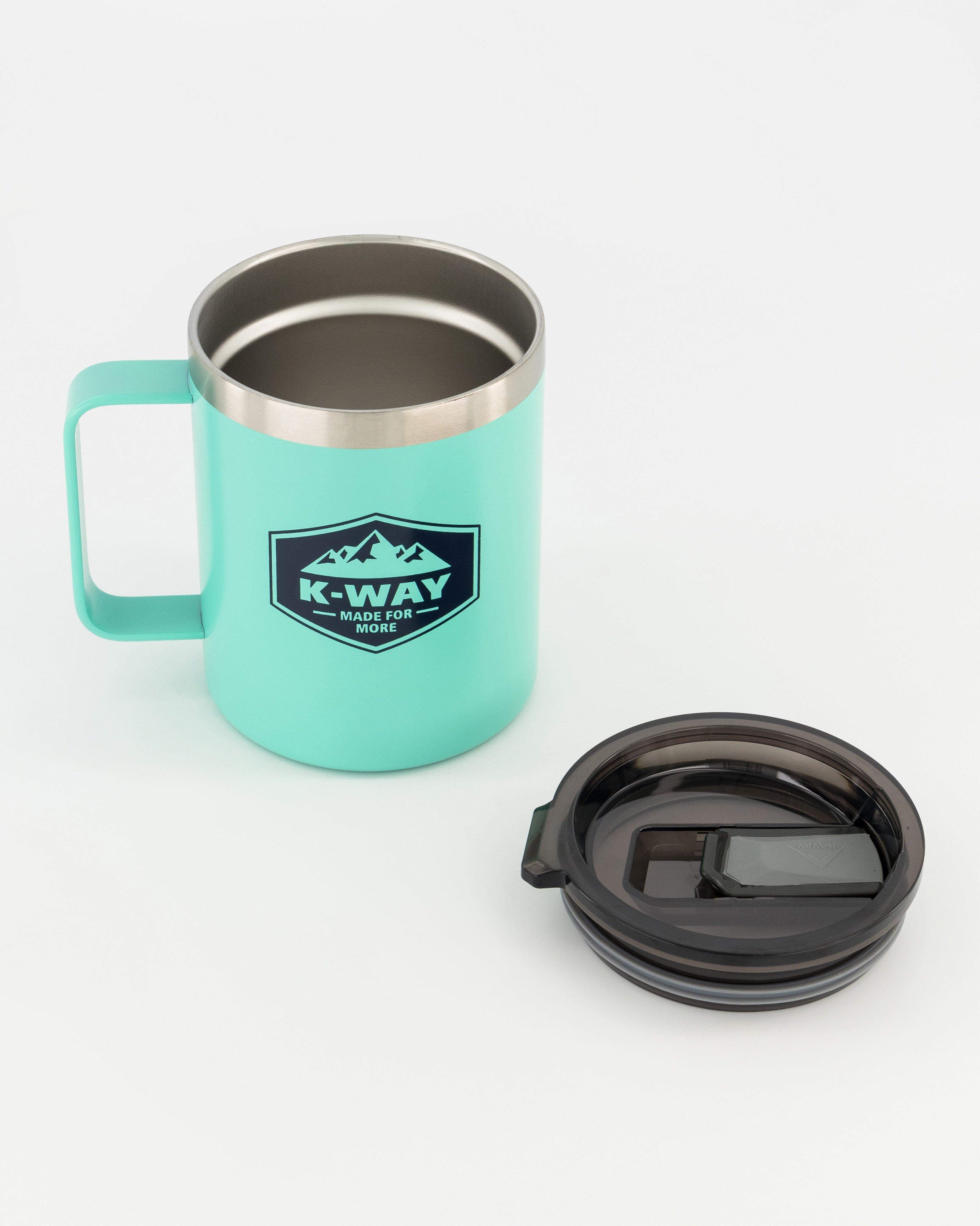 K-Way 400ml Printed Mug with Handle -  Turquoise