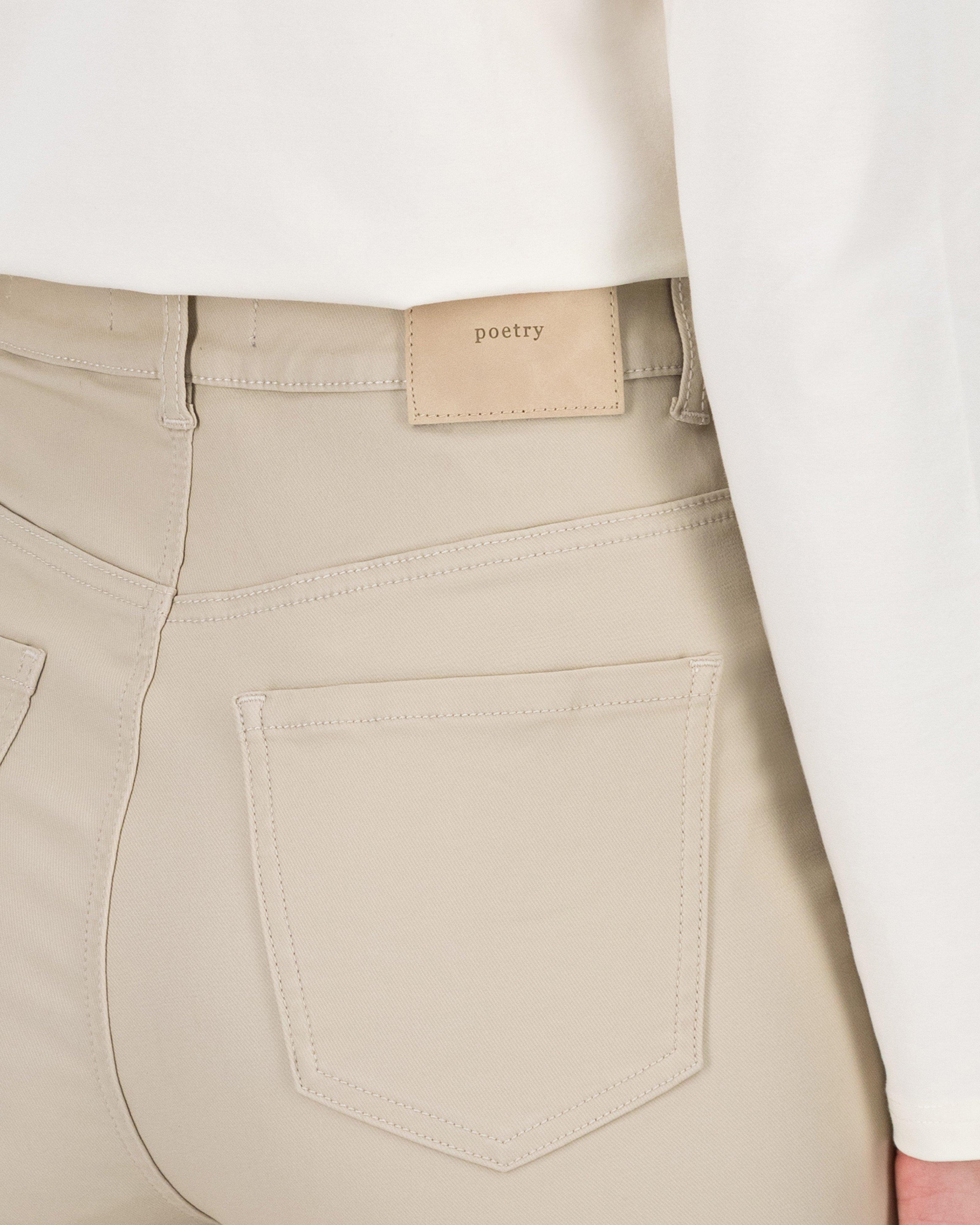 Jamie Coated Denim -  Cream