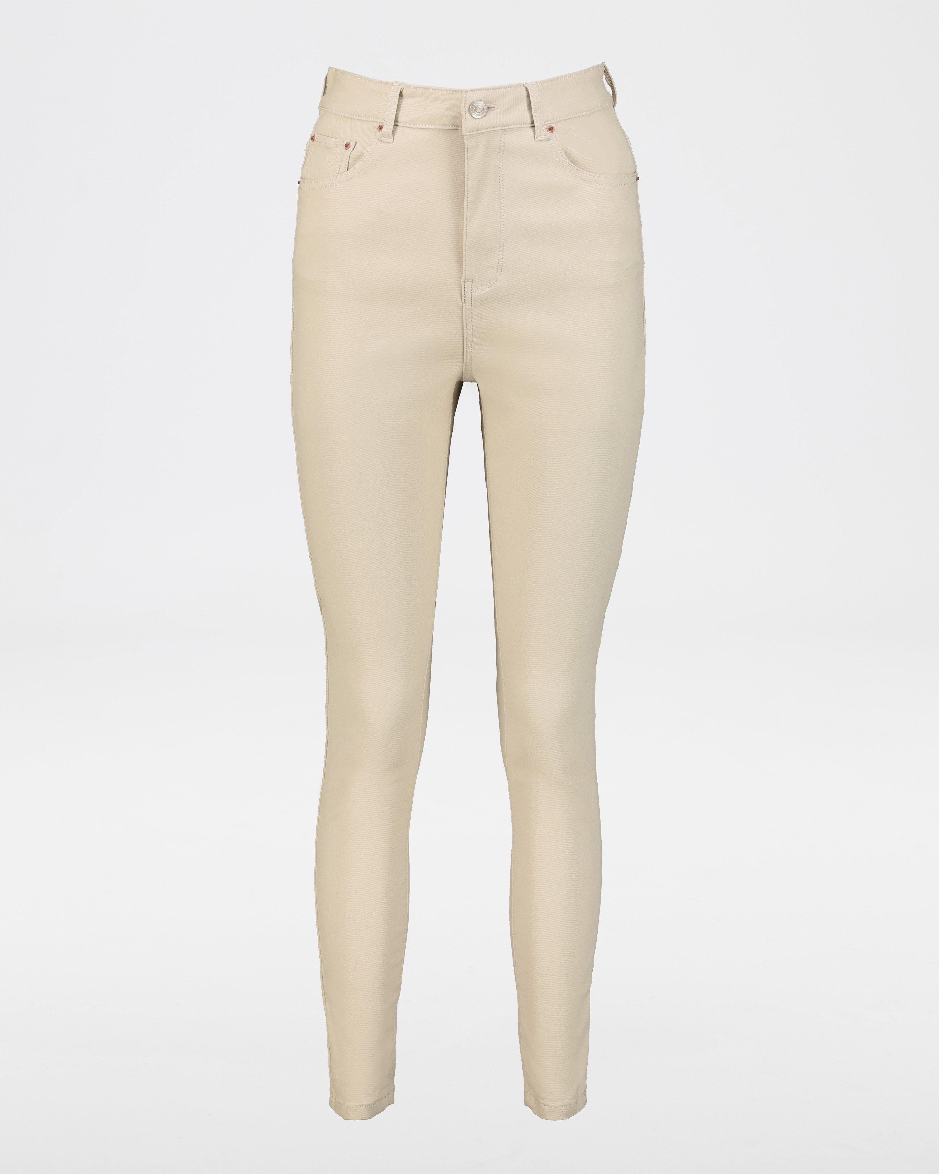 Jamie Coated Denim -  Cream