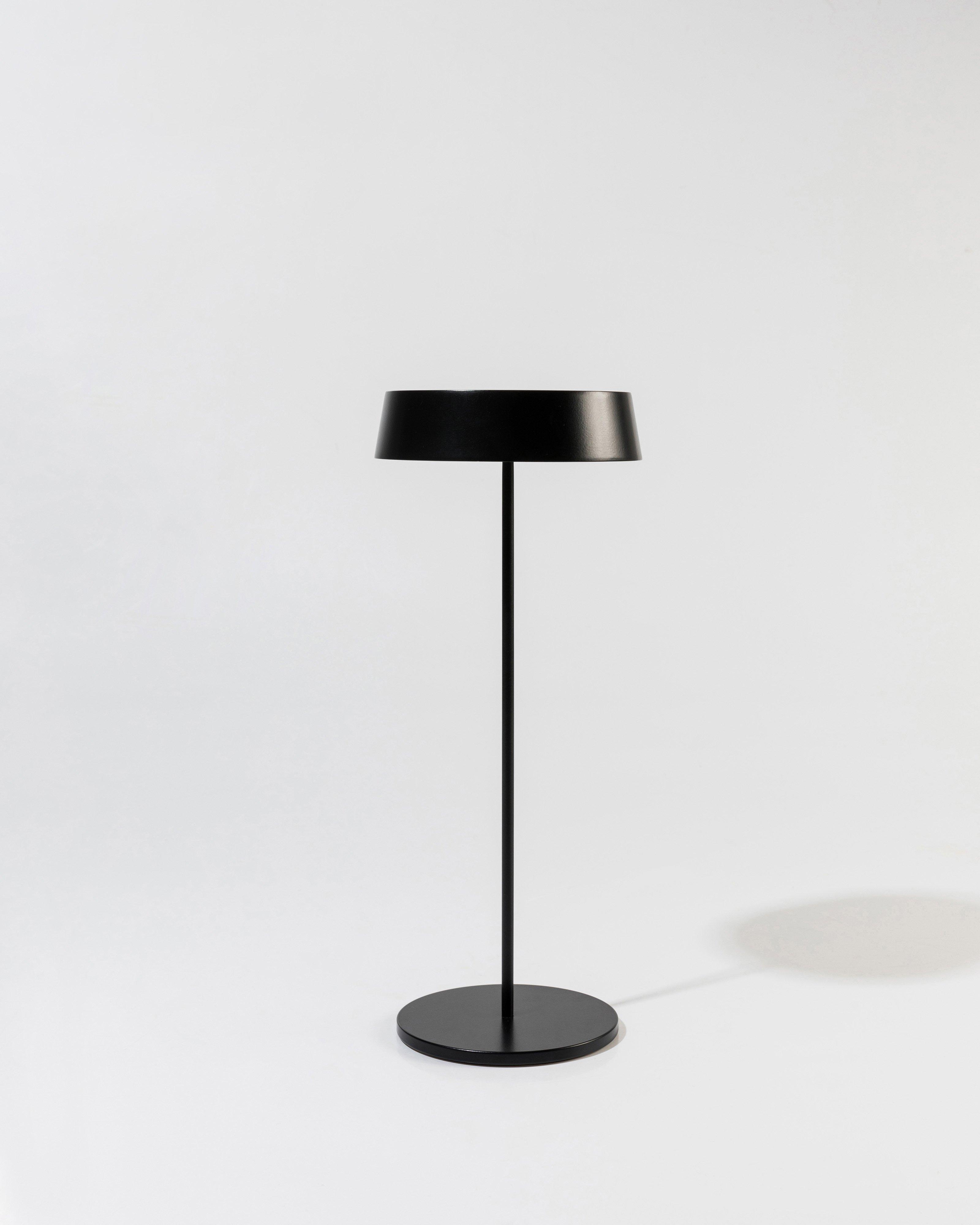 Slender Rechargeable Table Lamp -  Black