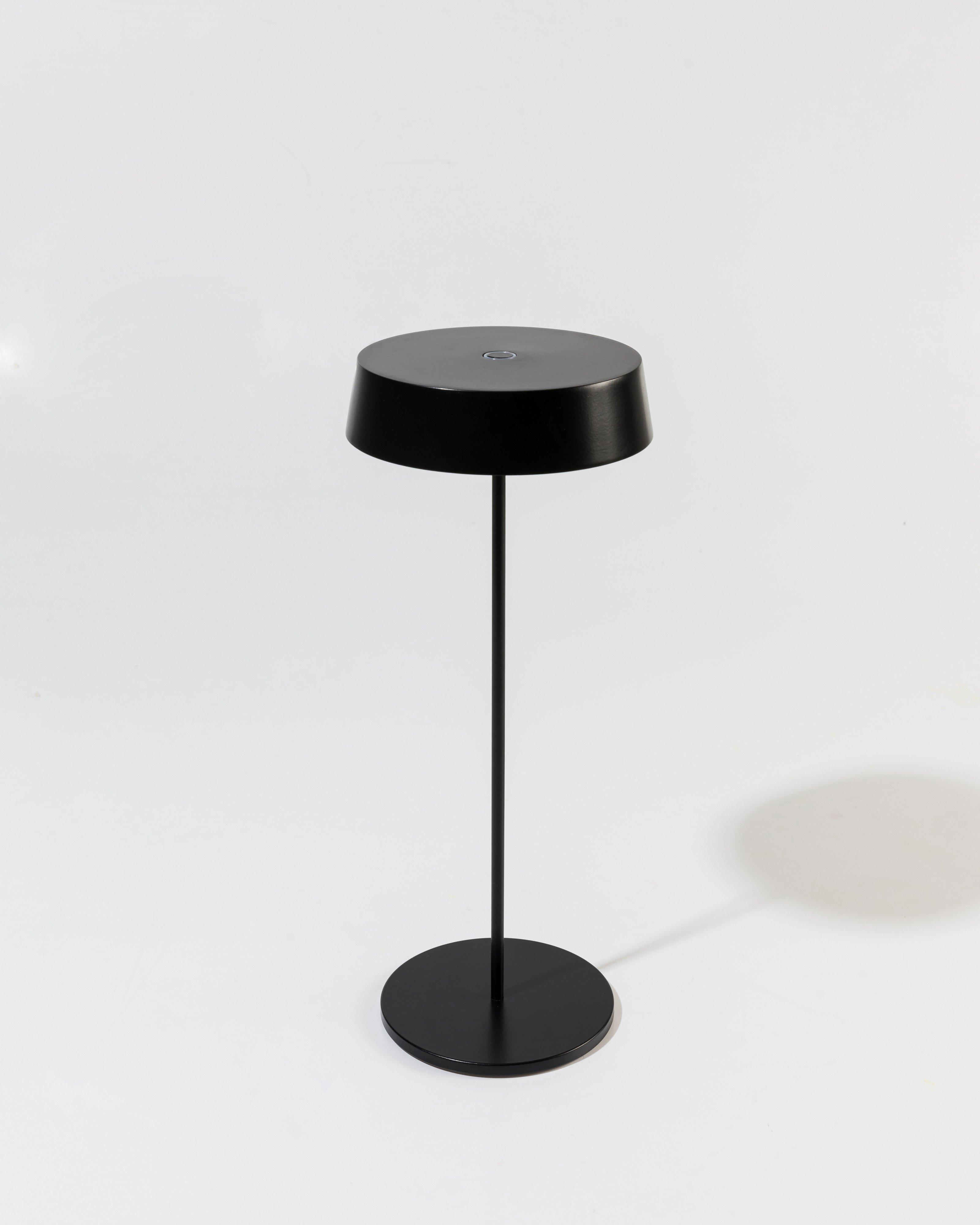 Slender Rechargeable Table Lamp -  Black