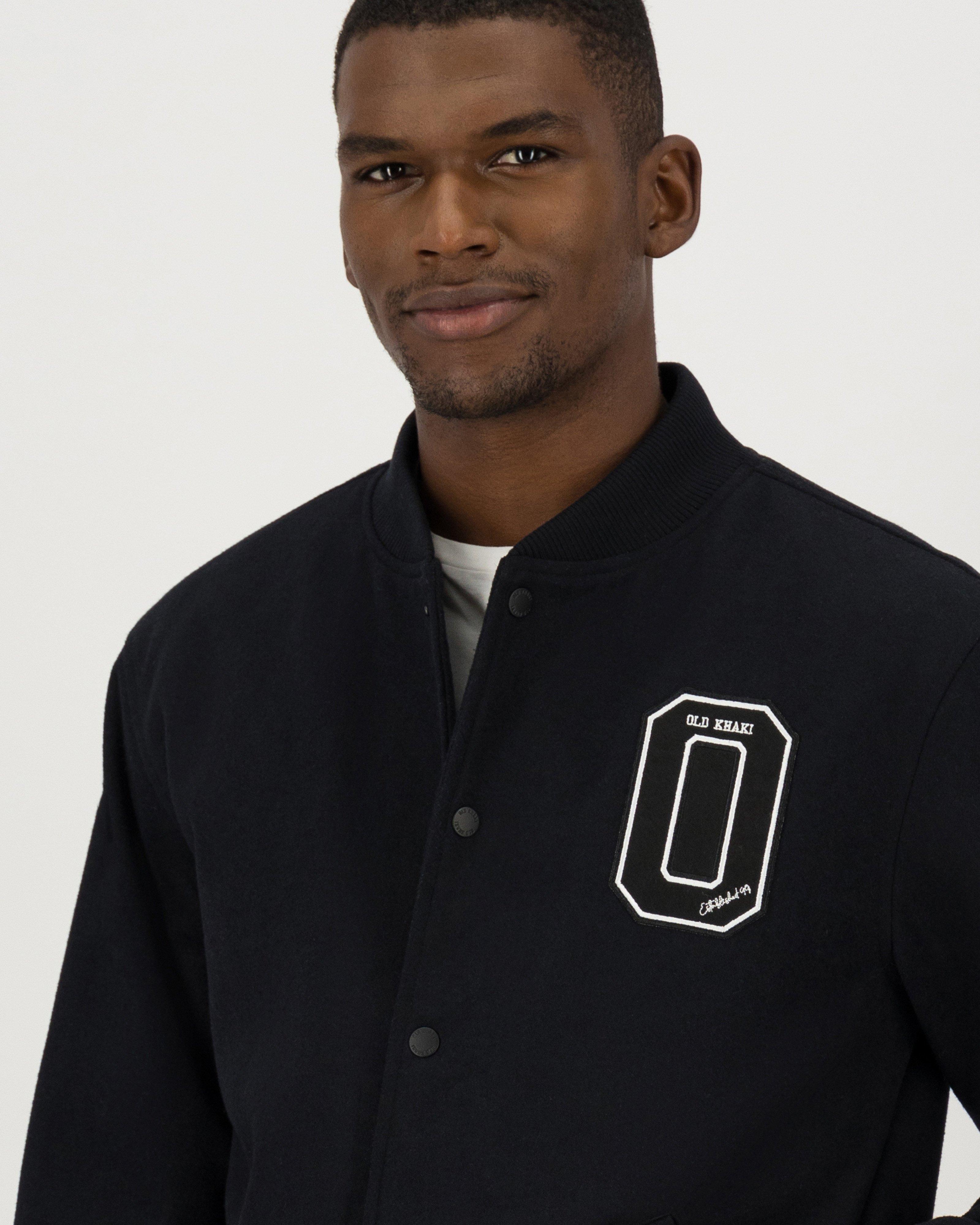 Old Khaki Men's Austin Varsity Jacket -  Black