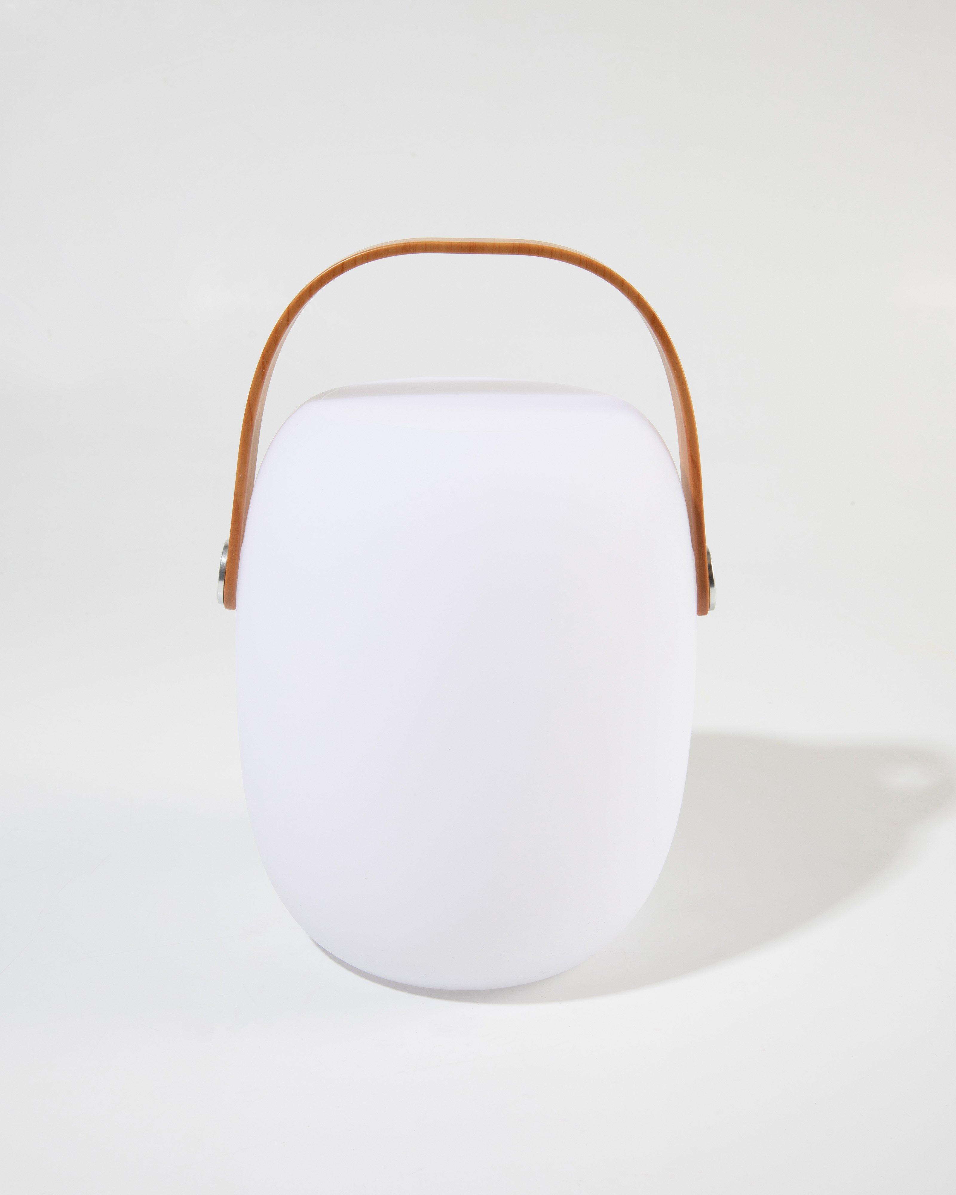 Bon Bon Oval Rechargeable Table Lamp -  White